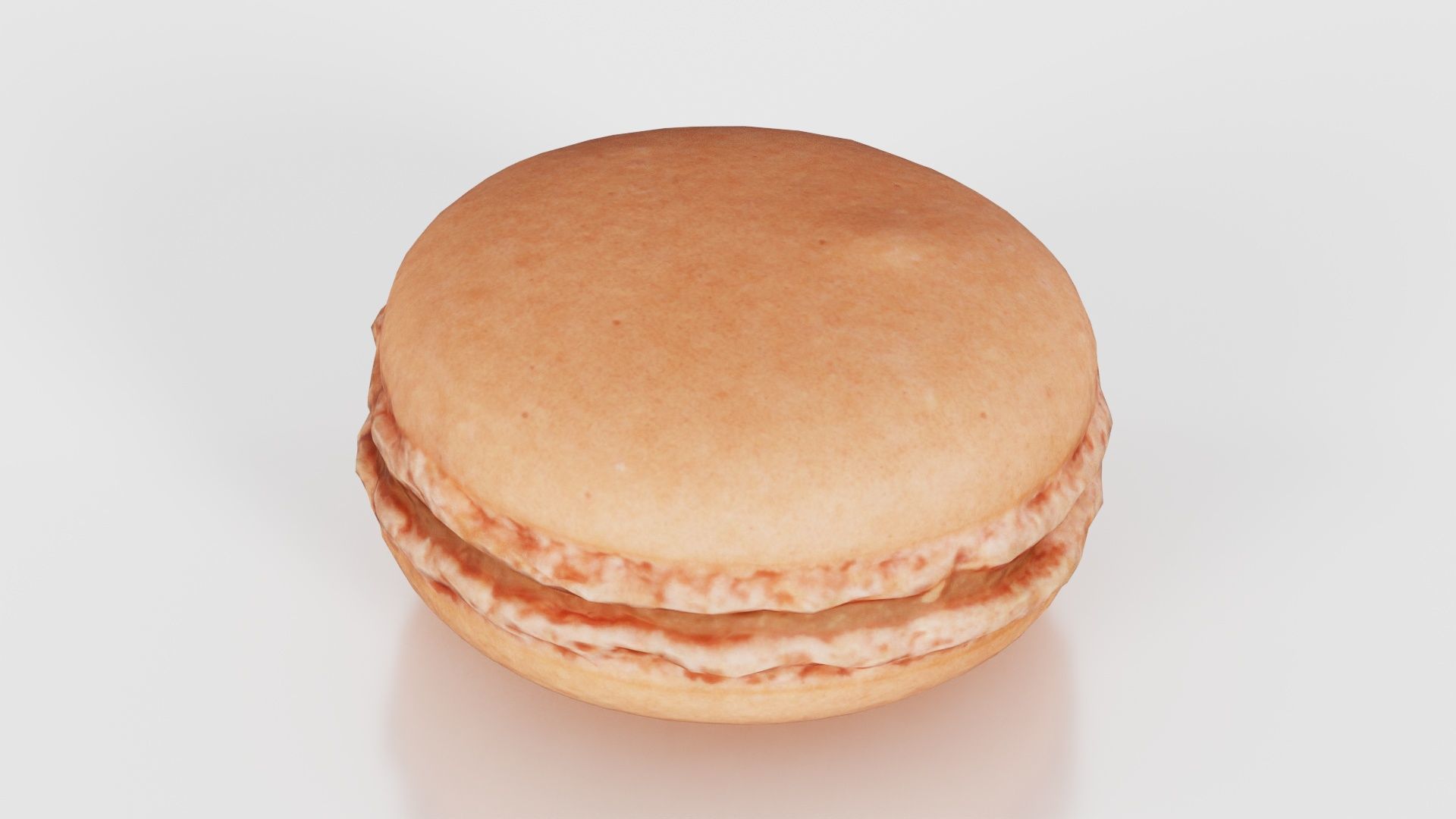 Macaron Brown Low-poly 3D model_24