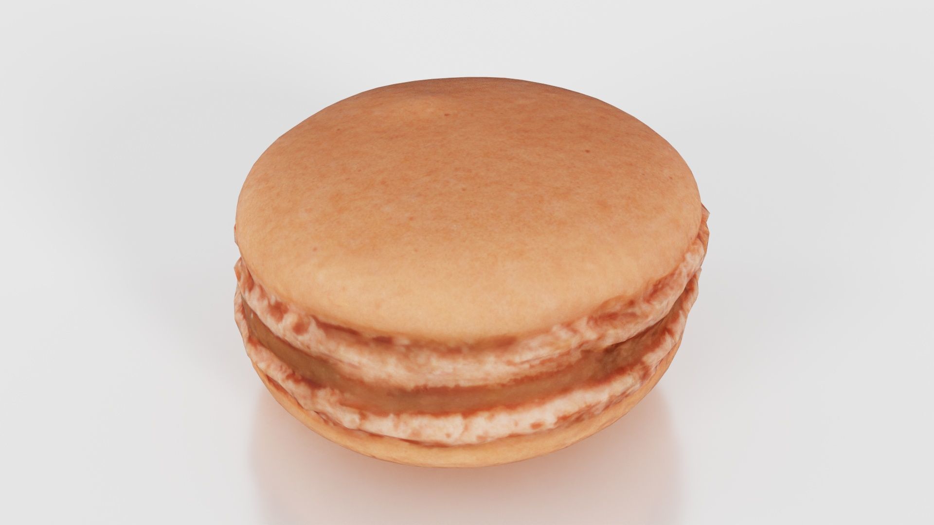 Macaron Brown Low-poly 3D model_16