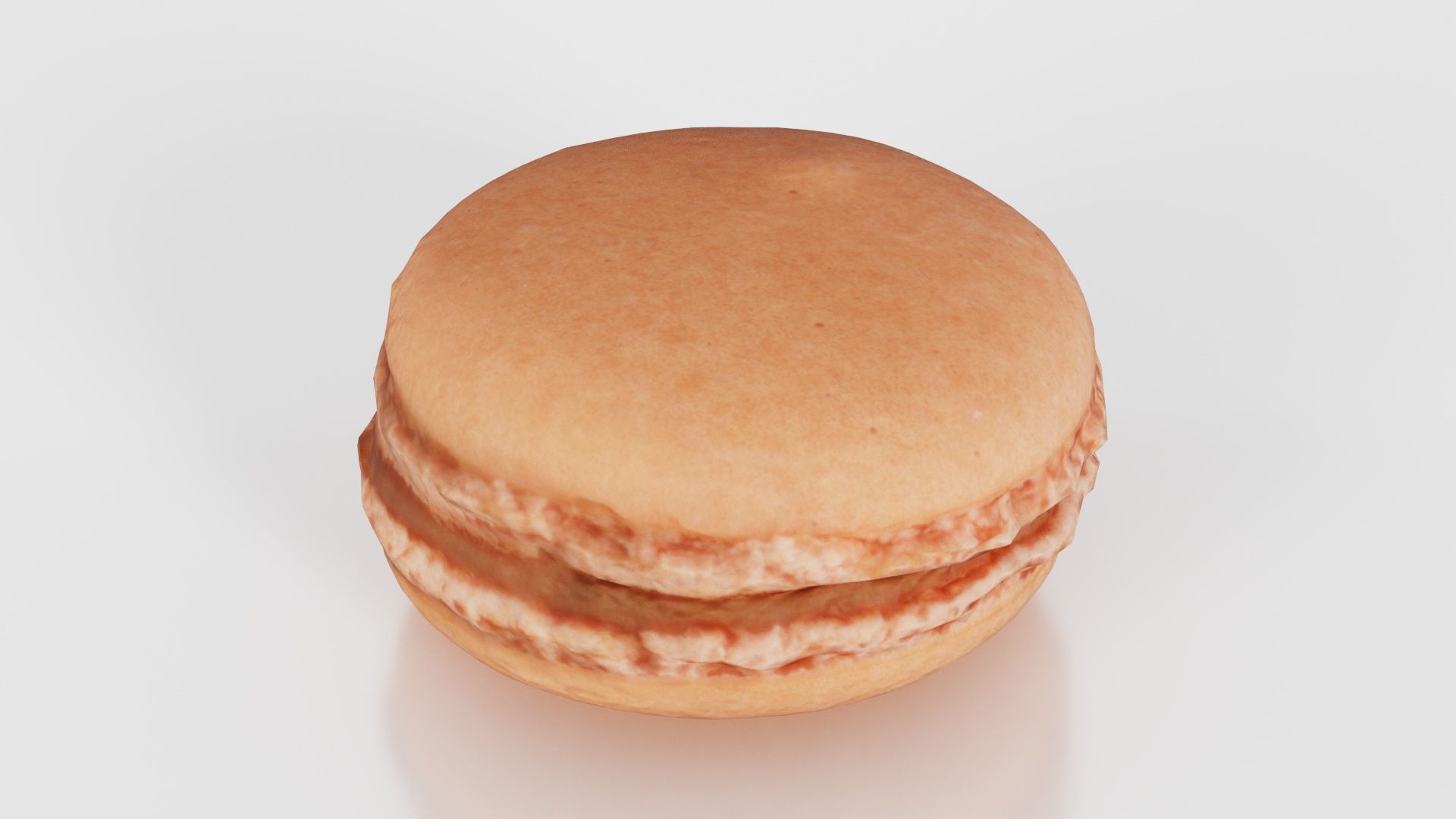 Macaron Brown Low-poly 3D model_26