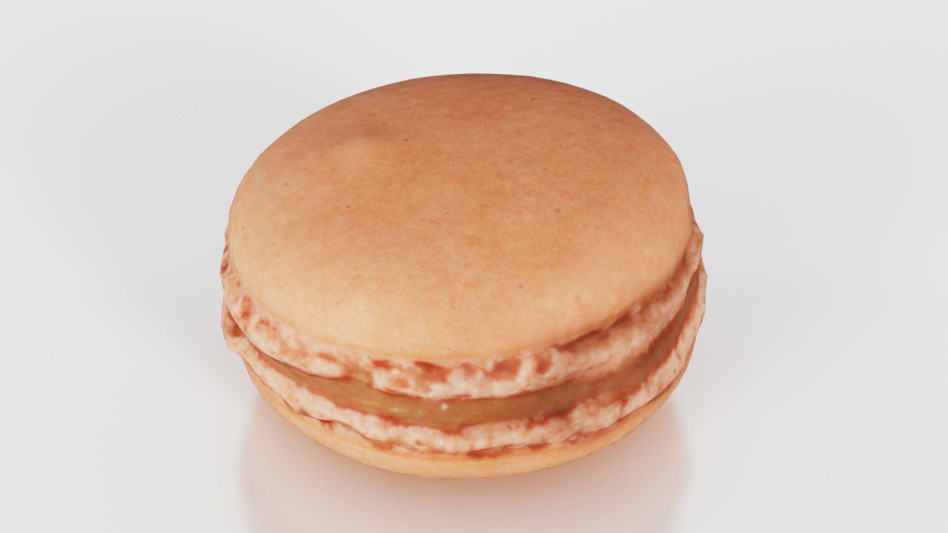 Macaron Brown Low-poly 3D model_18