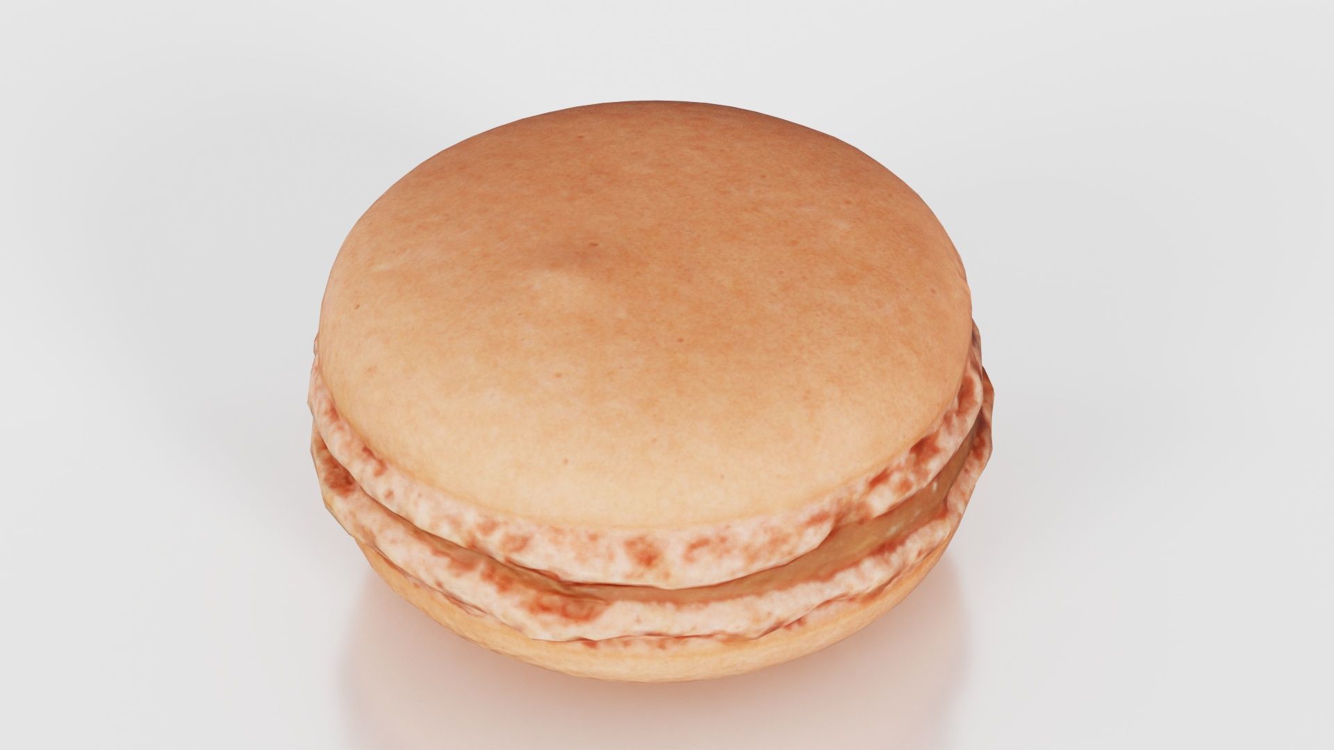 Macaron Brown Low-poly 3D model_20