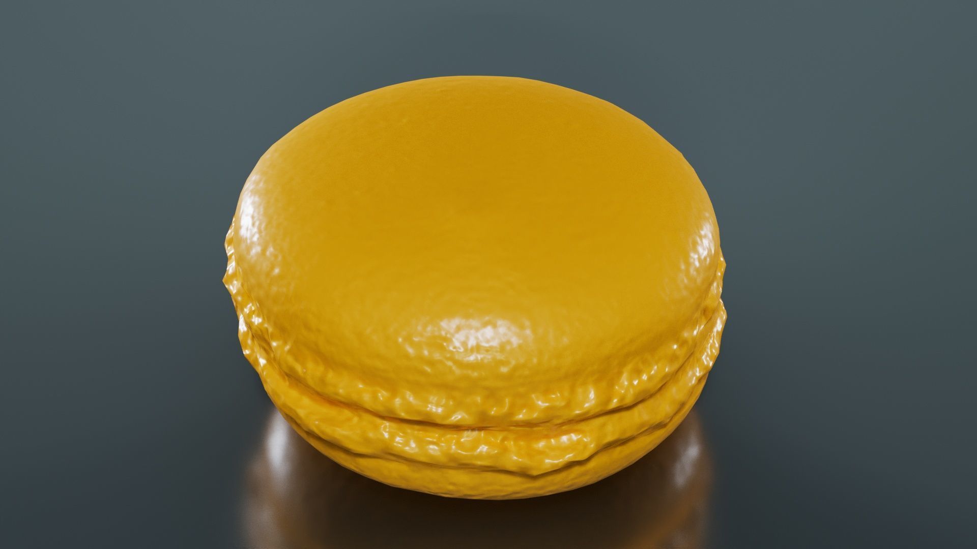 Macaron Brown Low-poly 3D model_13