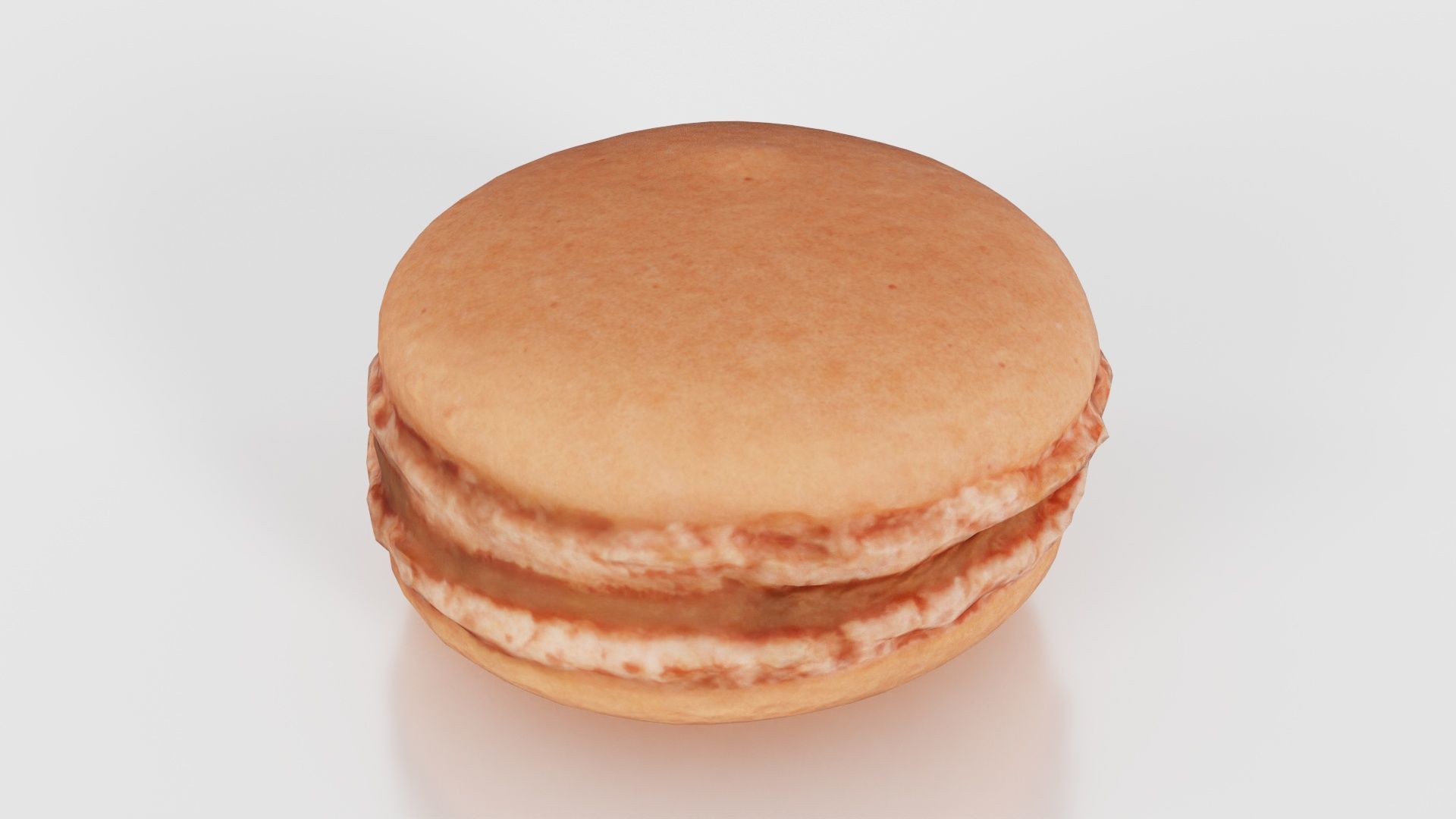 Macaron Brown Low-poly 3D model_15