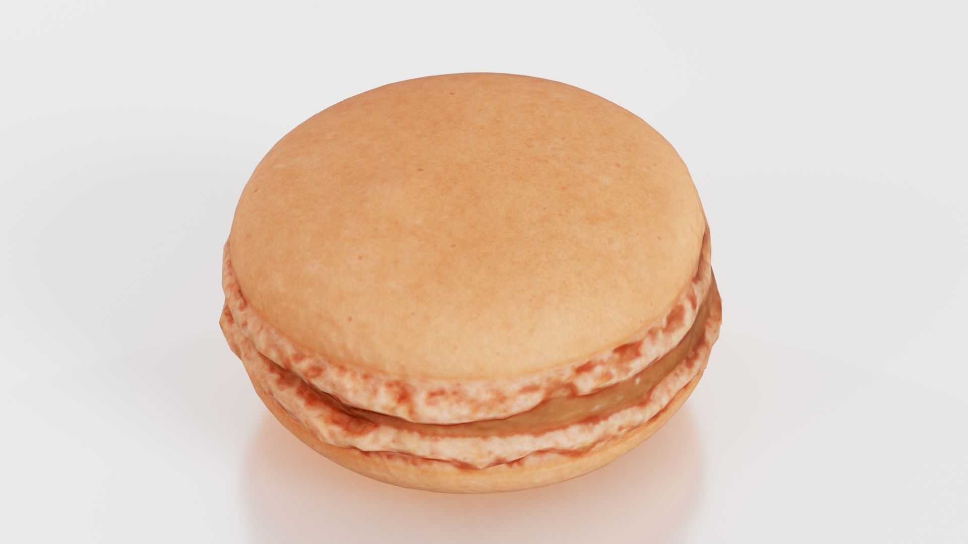 Macaron Brown Low-poly 3D model_8