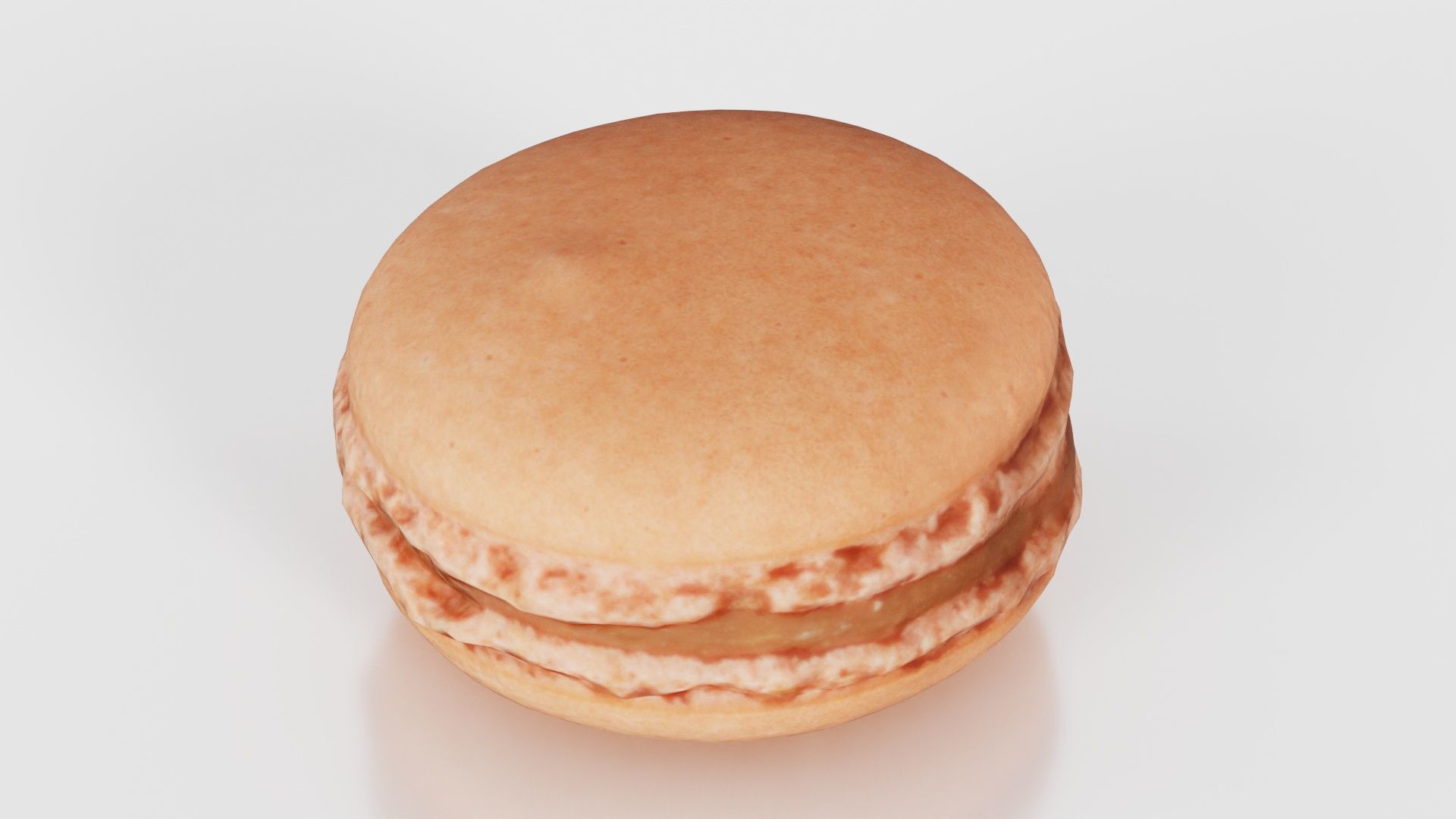 Macaron Brown Low-poly 3D model_19