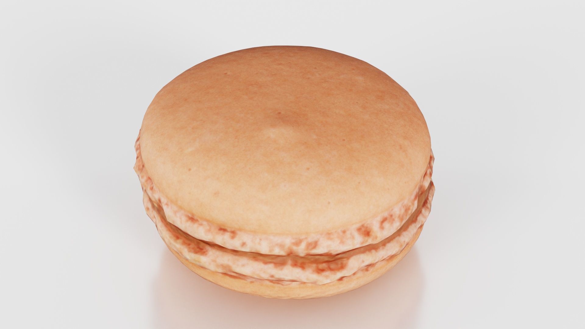 Macaron Brown Low-poly 3D model_21
