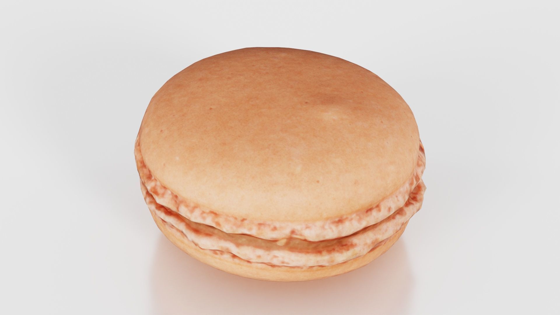 Macaron Brown Low-poly 3D model_23
