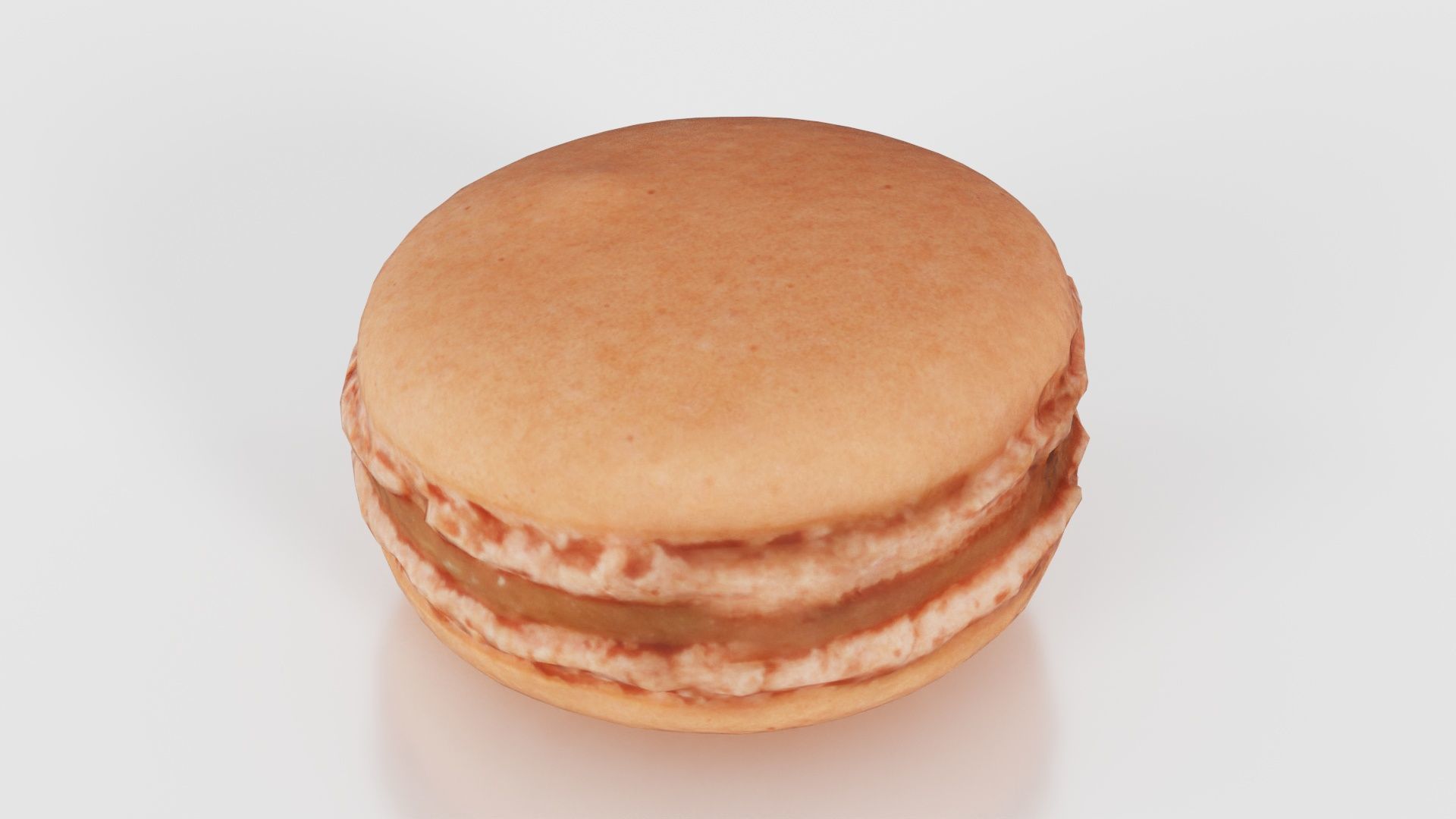 Macaron Brown Low-poly 3D model_17