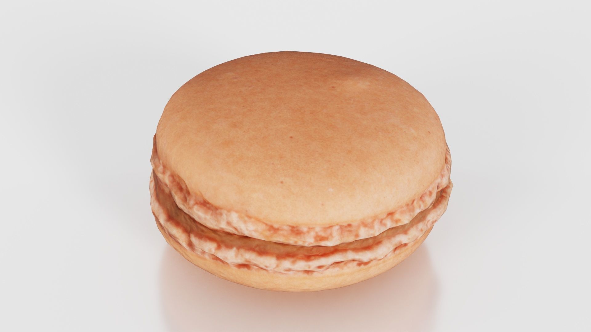 Macaron Brown Low-poly 3D model_25