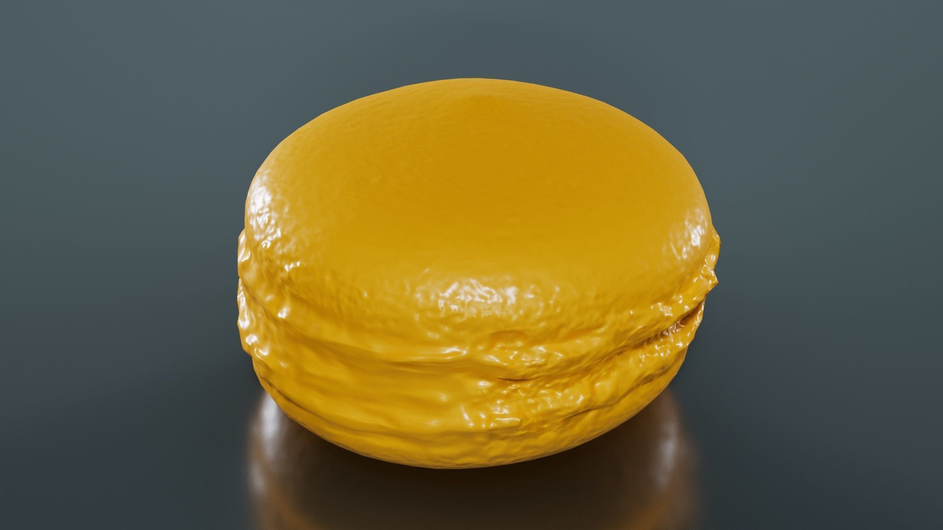 Macaron Brown Low-poly 3D model_12