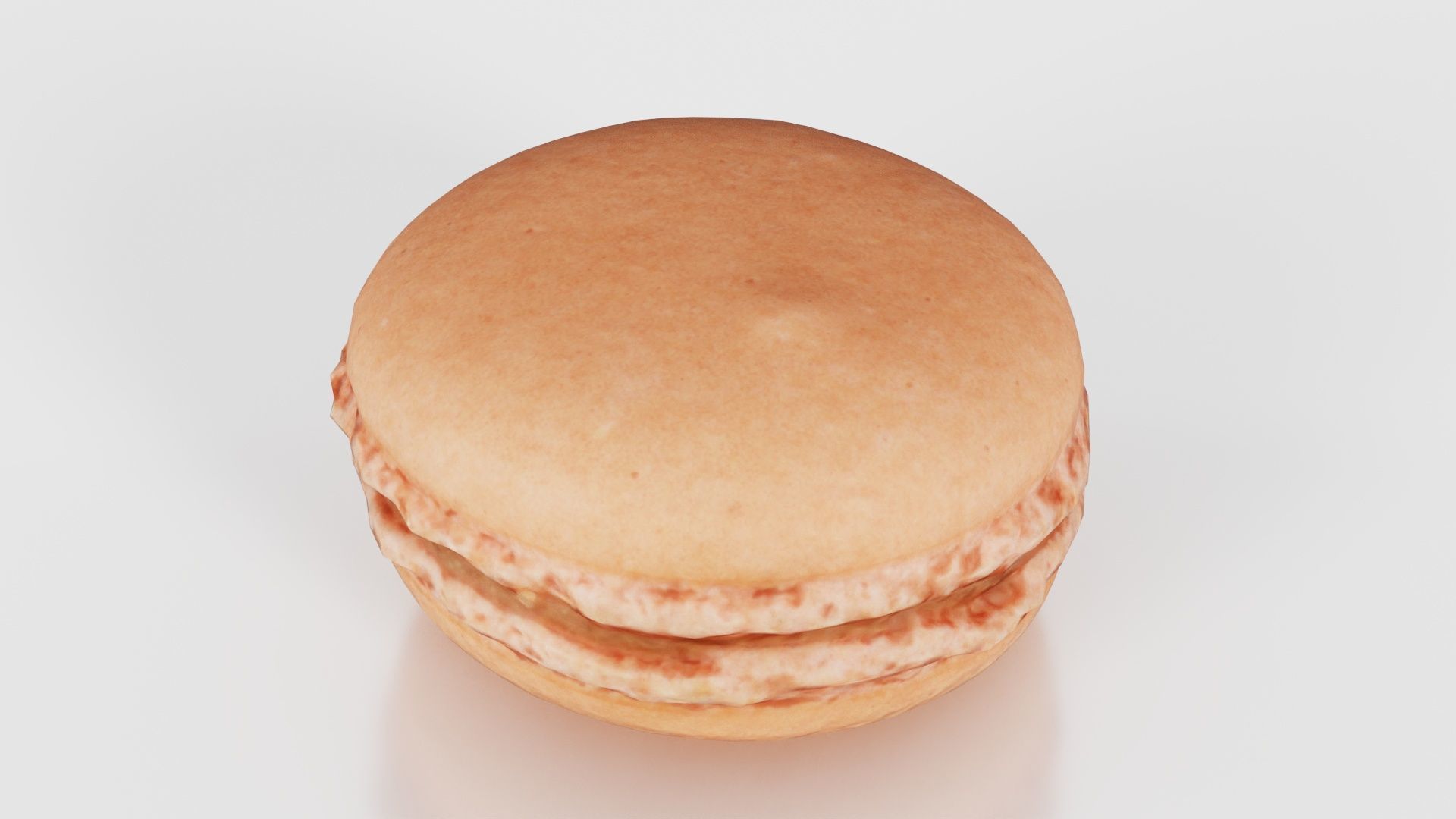 Macaron Brown Low-poly 3D model_22