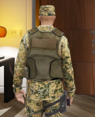 Austrian Armed Forces Shirt Pants -12 Color Game-Ready Low-poly 3D model_7