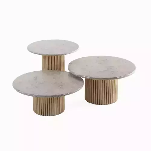 Coffee Tables 02 Low-poly 3D model
