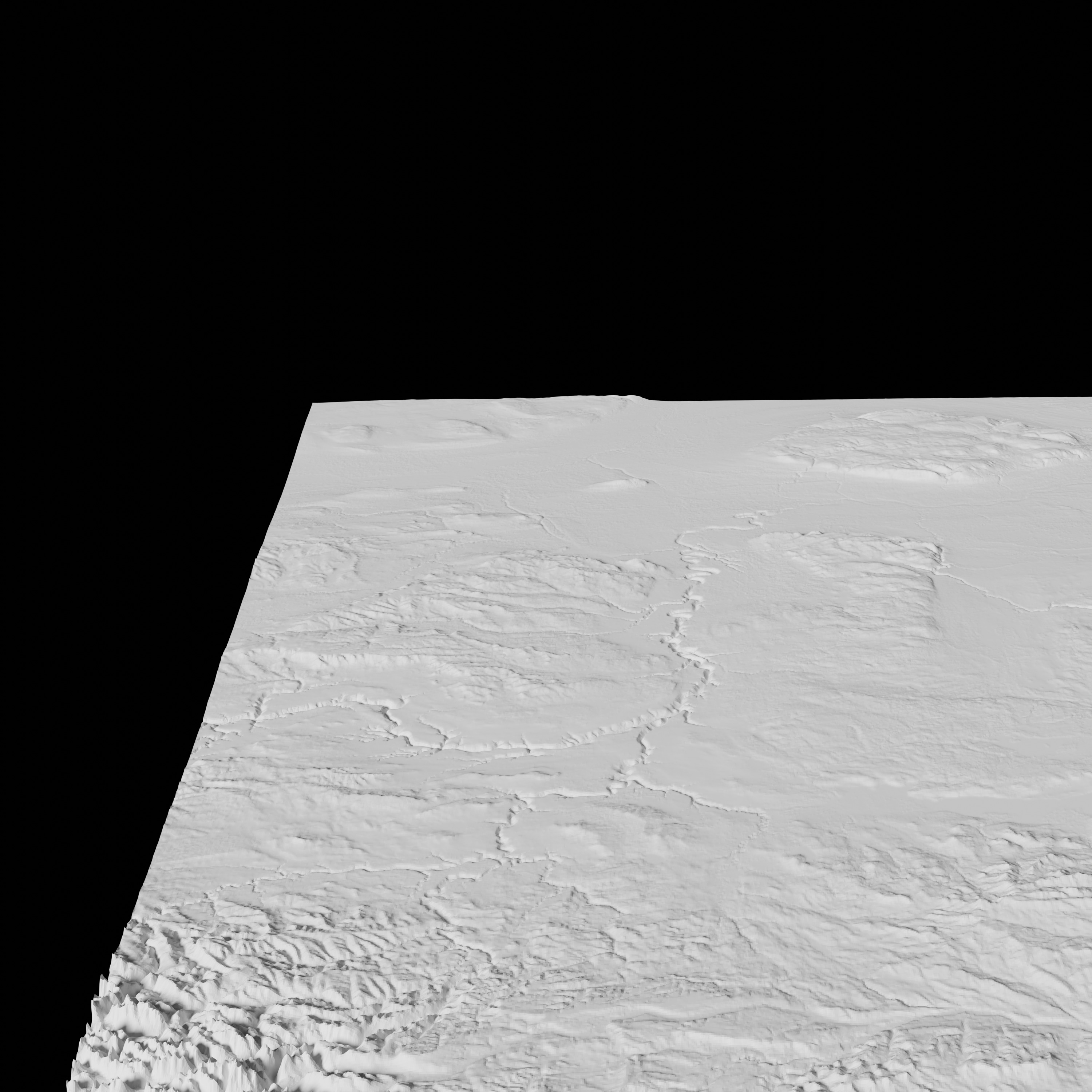 Canada Alberta Topographic Map - 3D Terrain Topography 3D print model_2