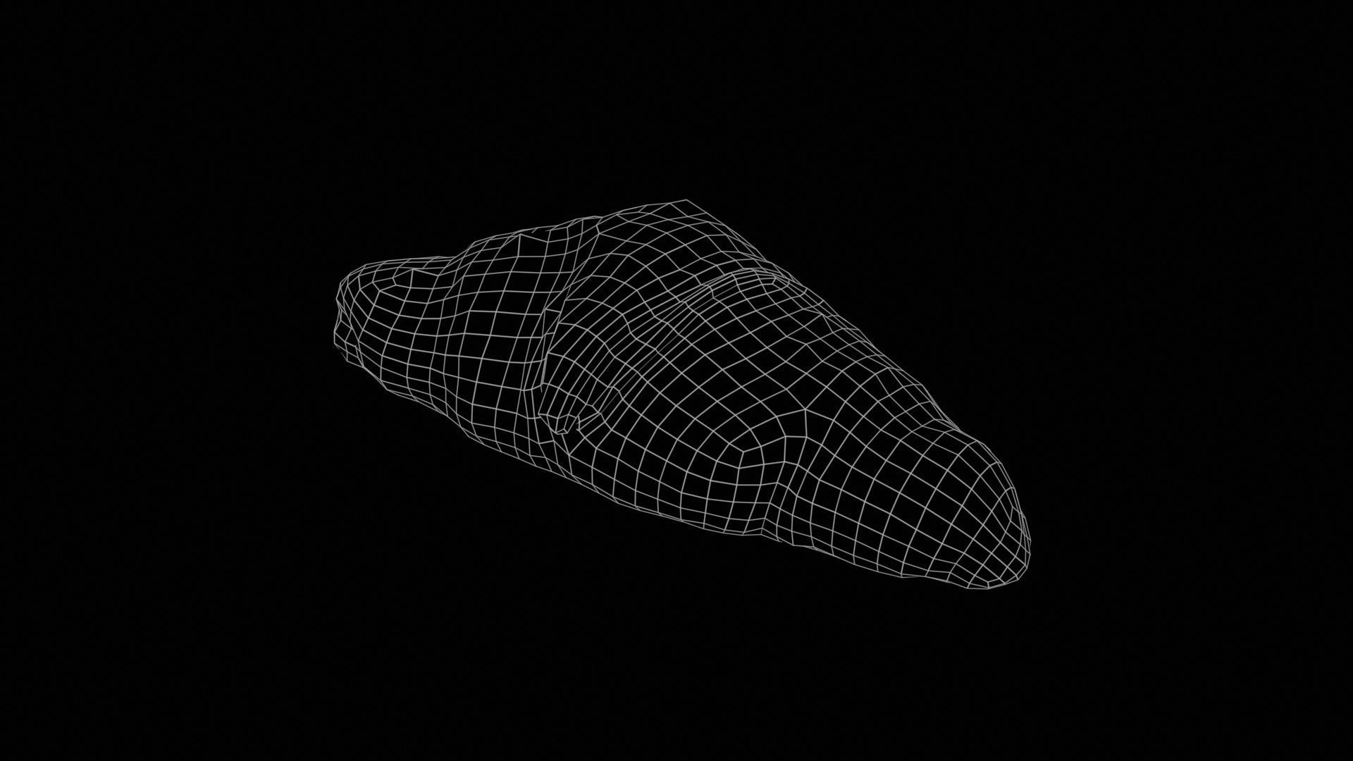 Nut Croissant Low-poly 3D model_11