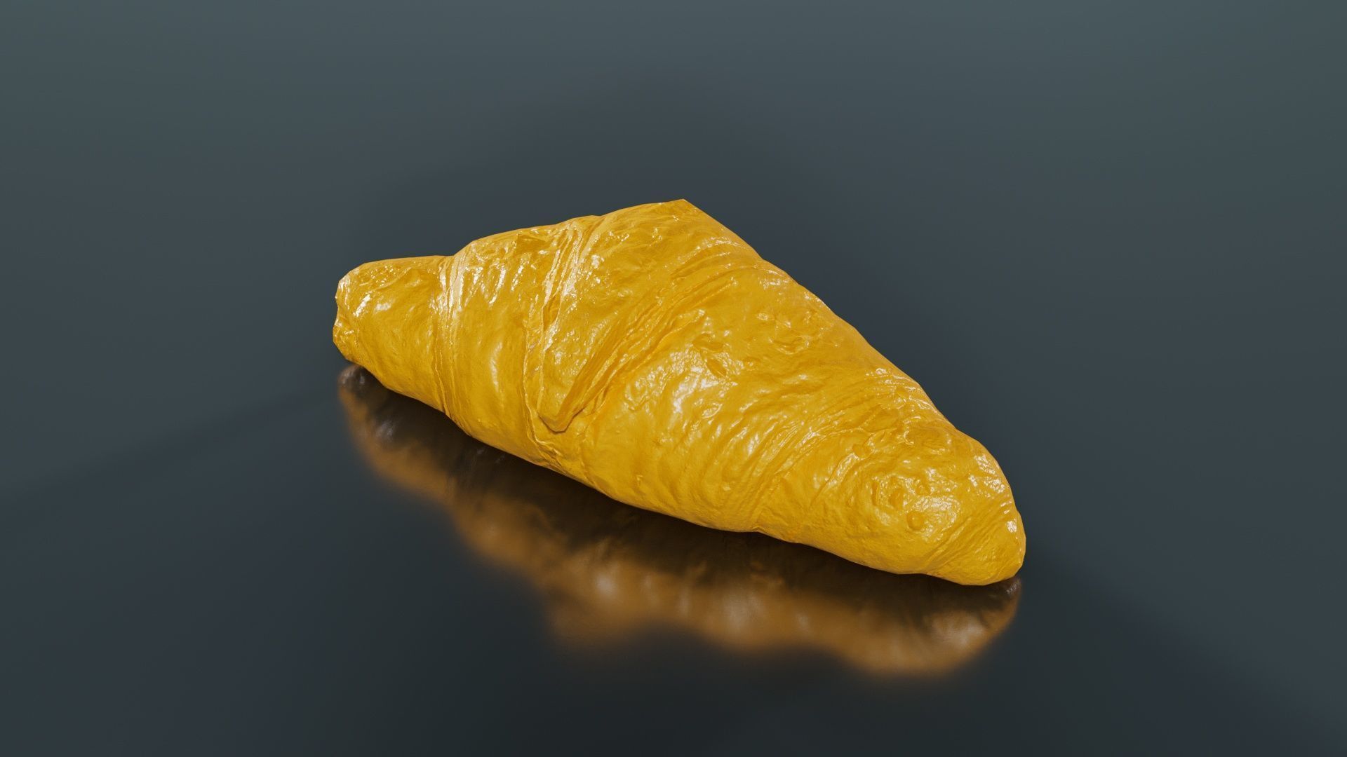 Nut Croissant Low-poly 3D model_12