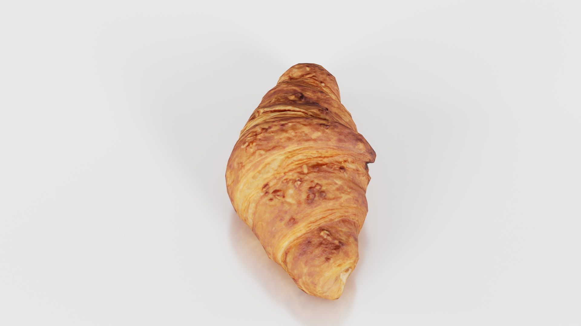 Nut Croissant Low-poly 3D model_19