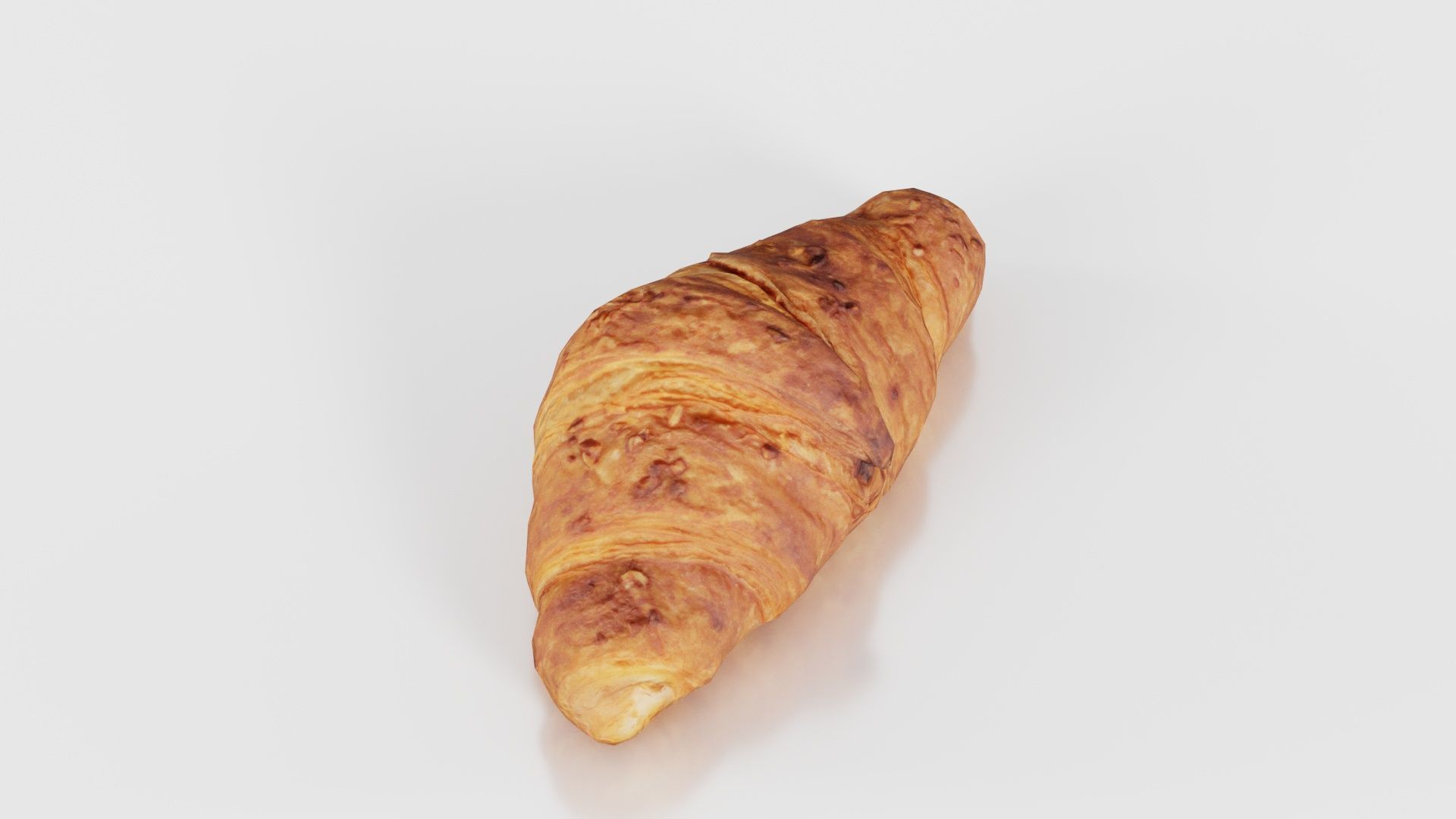 Nut Croissant Low-poly 3D model_18