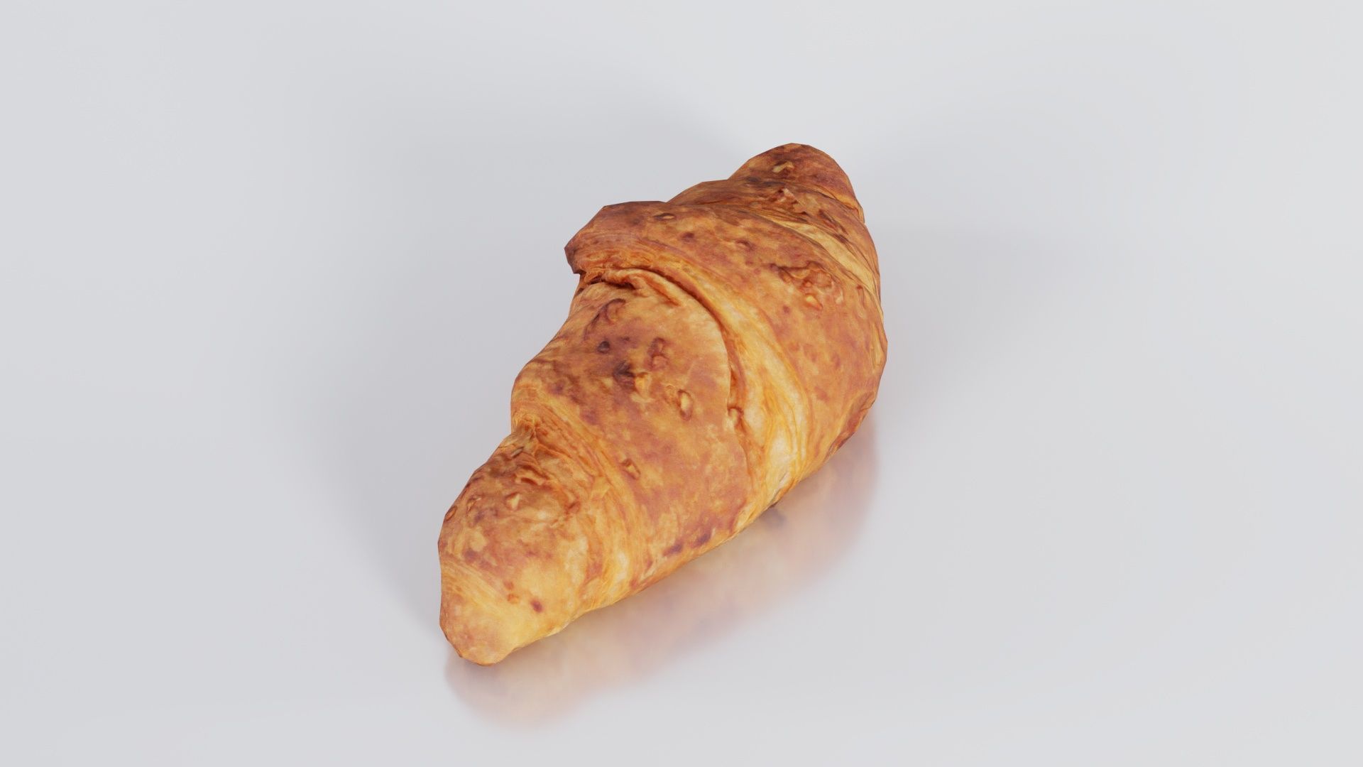 Nut Croissant Low-poly 3D model_6