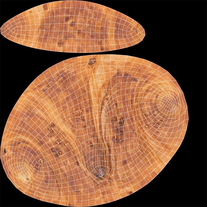 Nut Croissant Low-poly 3D model_14