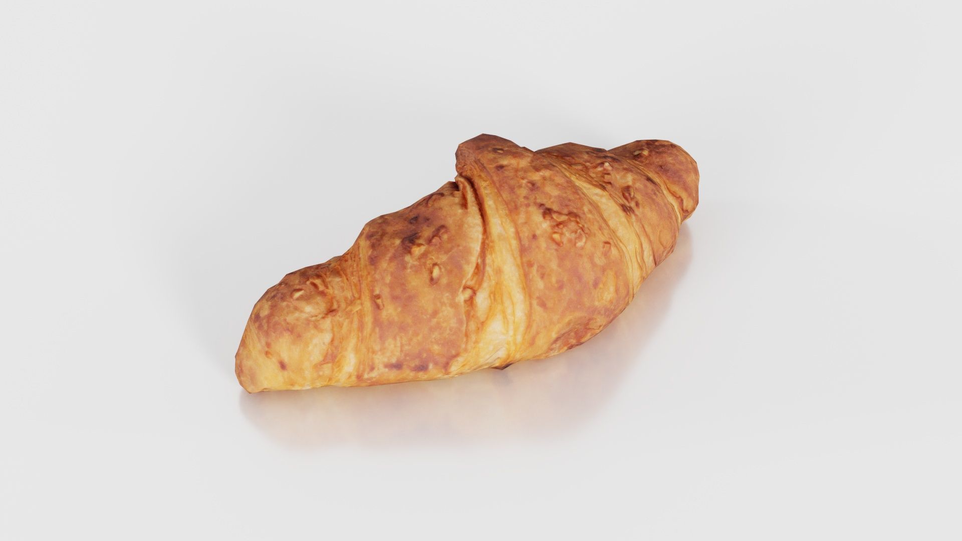 Nut Croissant Low-poly 3D model_23