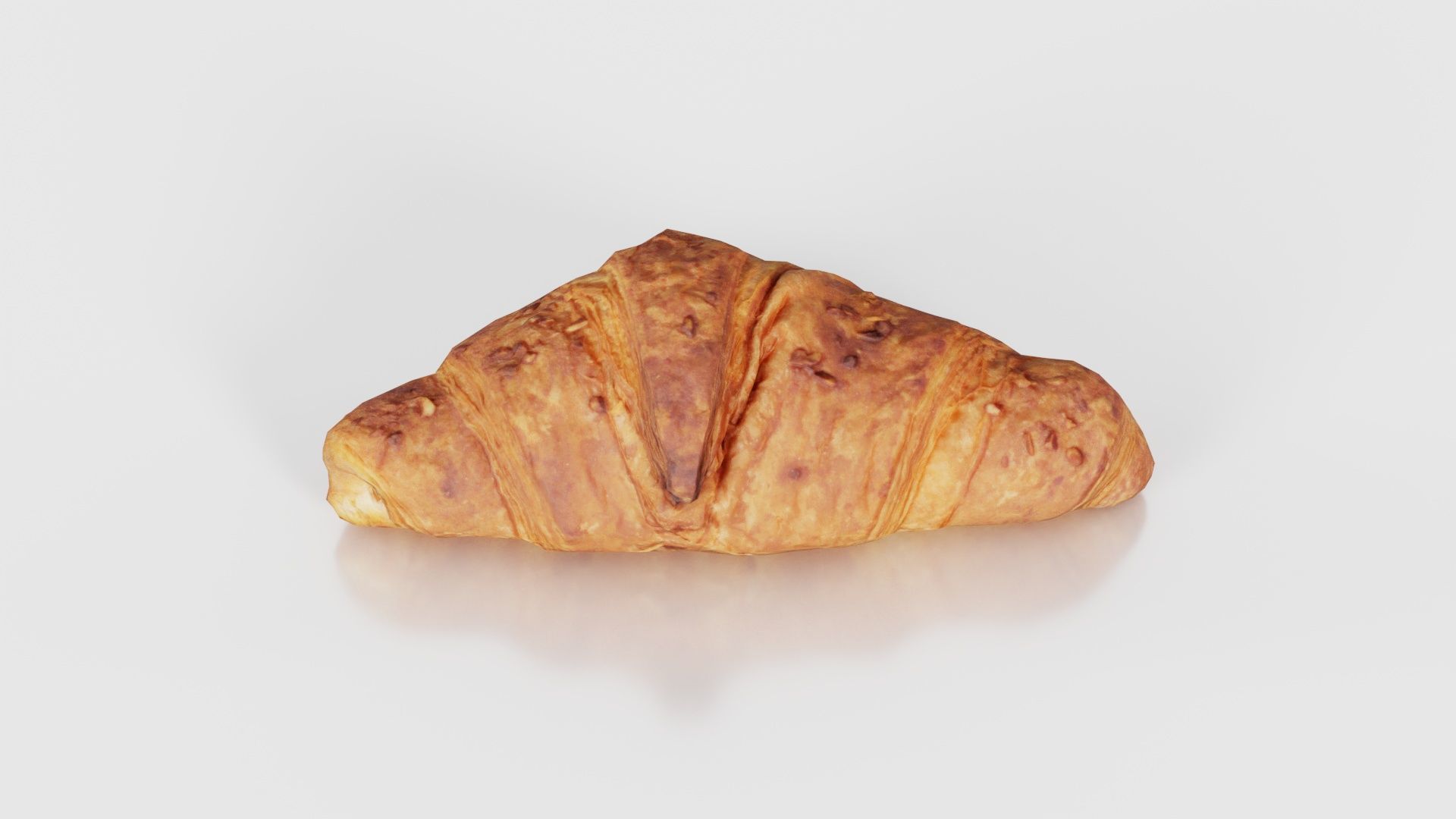 Nut Croissant Low-poly 3D model_16