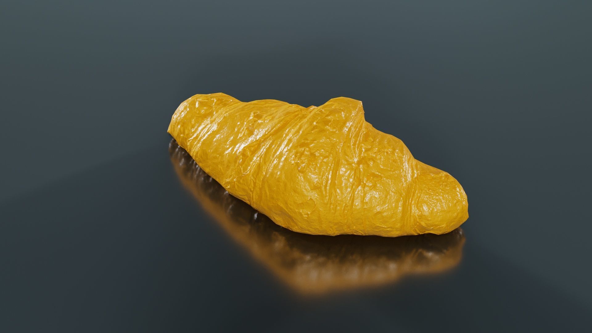 Nut Croissant Low-poly 3D model_13