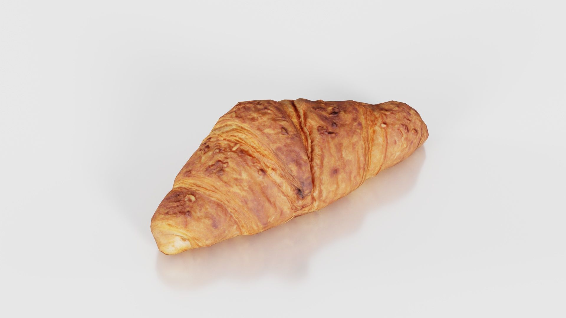 Nut Croissant Low-poly 3D model_17