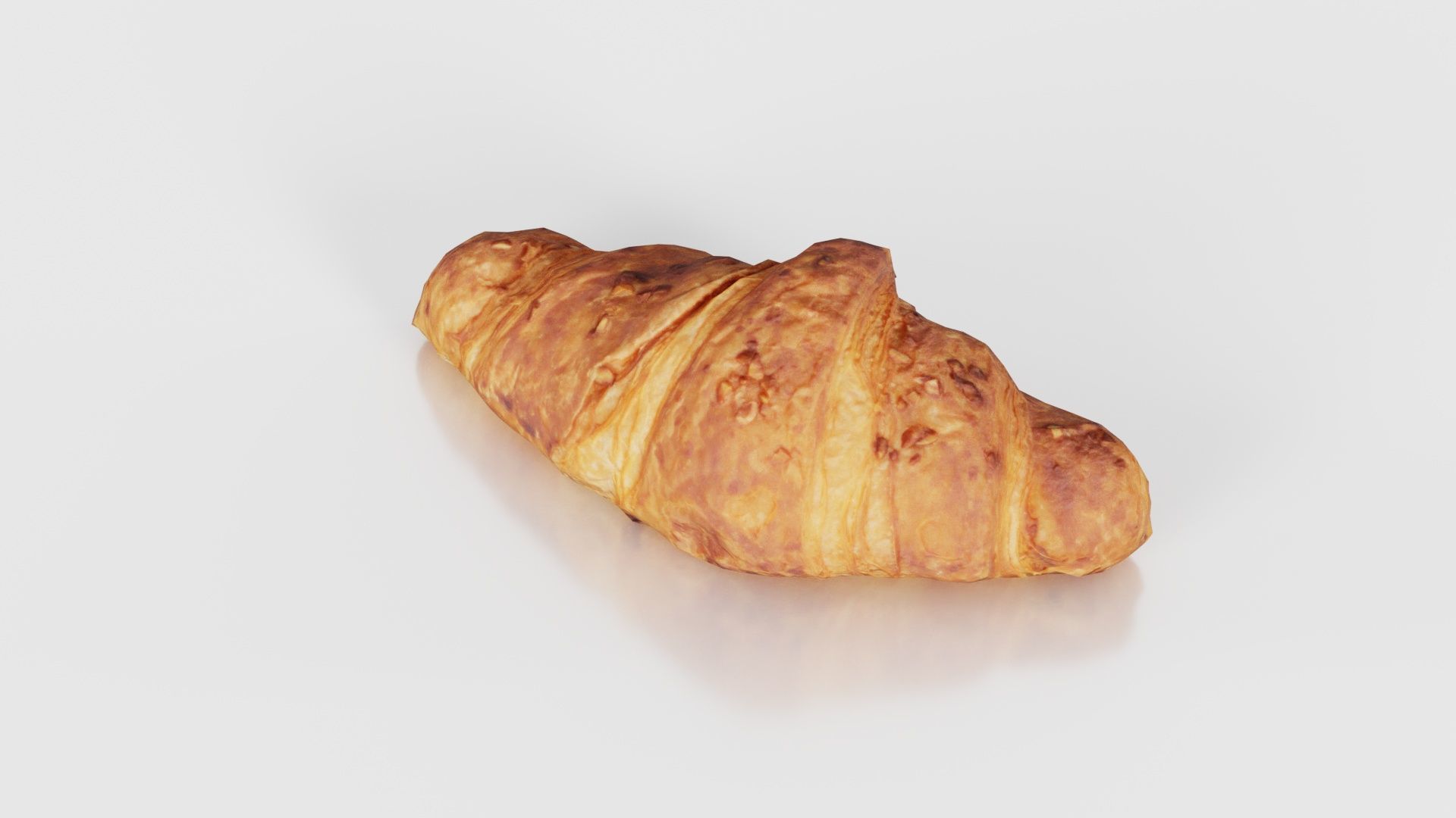 Nut Croissant Low-poly 3D model_21
