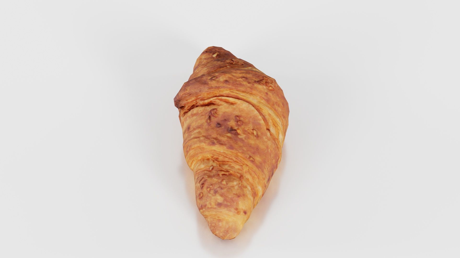 Nut Croissant Low-poly 3D model_25