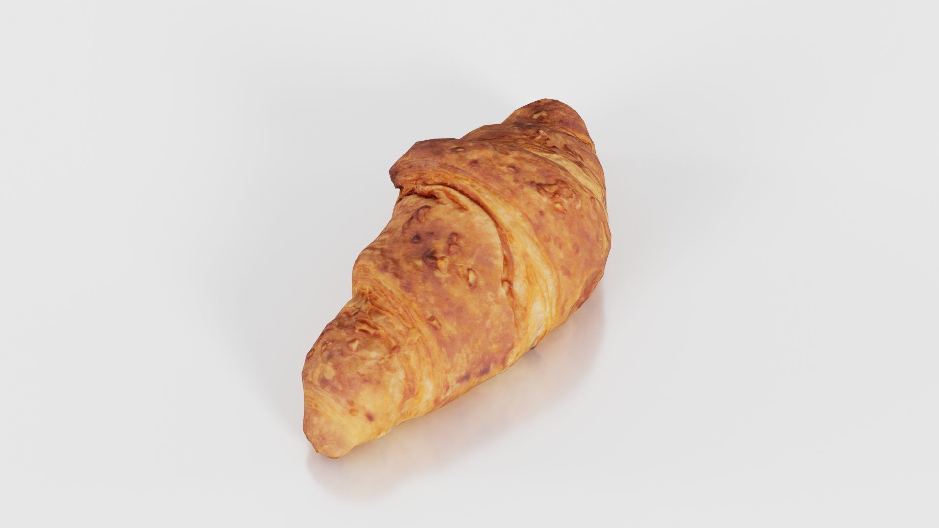 Nut Croissant Low-poly 3D model_24