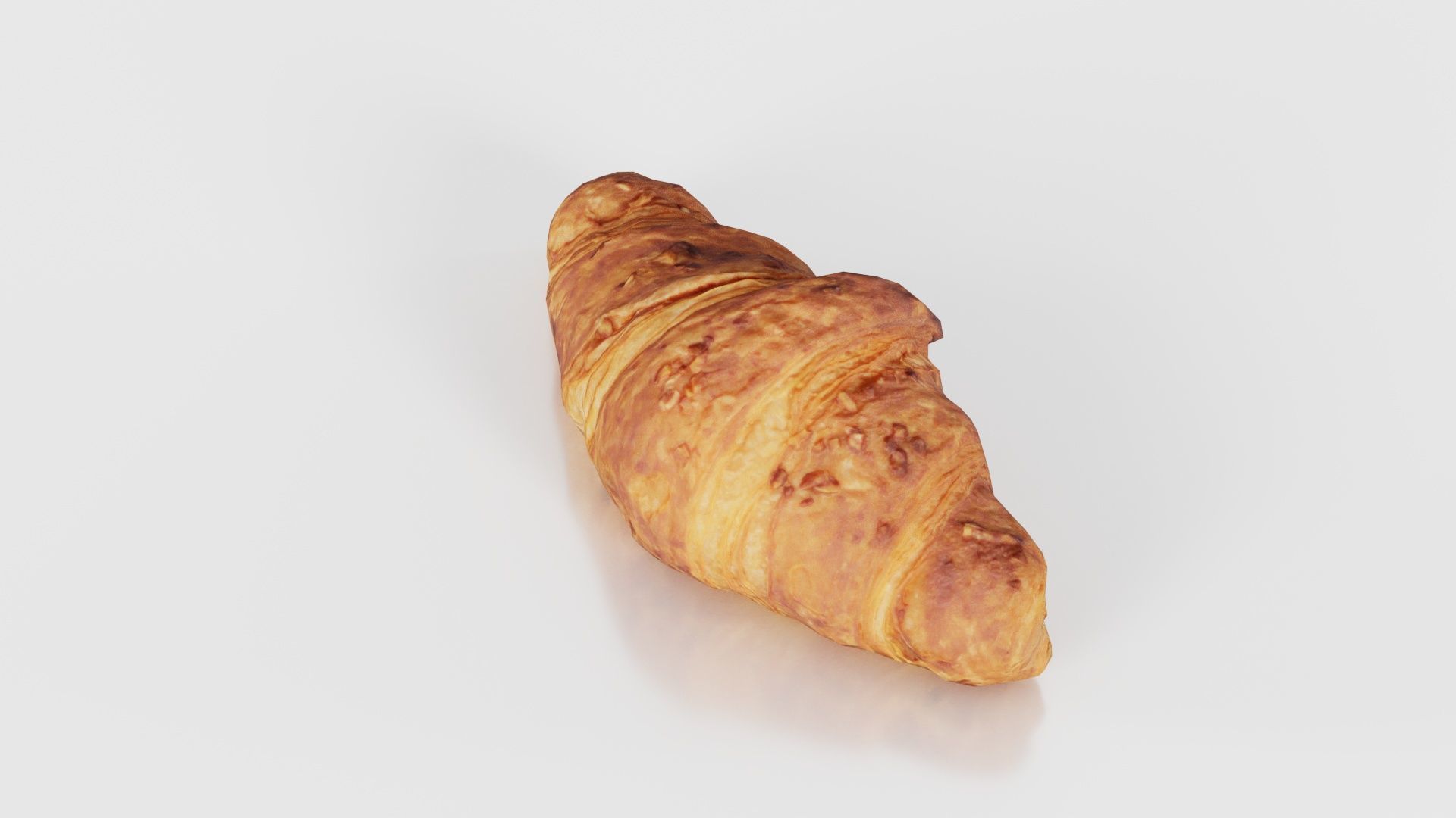Nut Croissant Low-poly 3D model_20