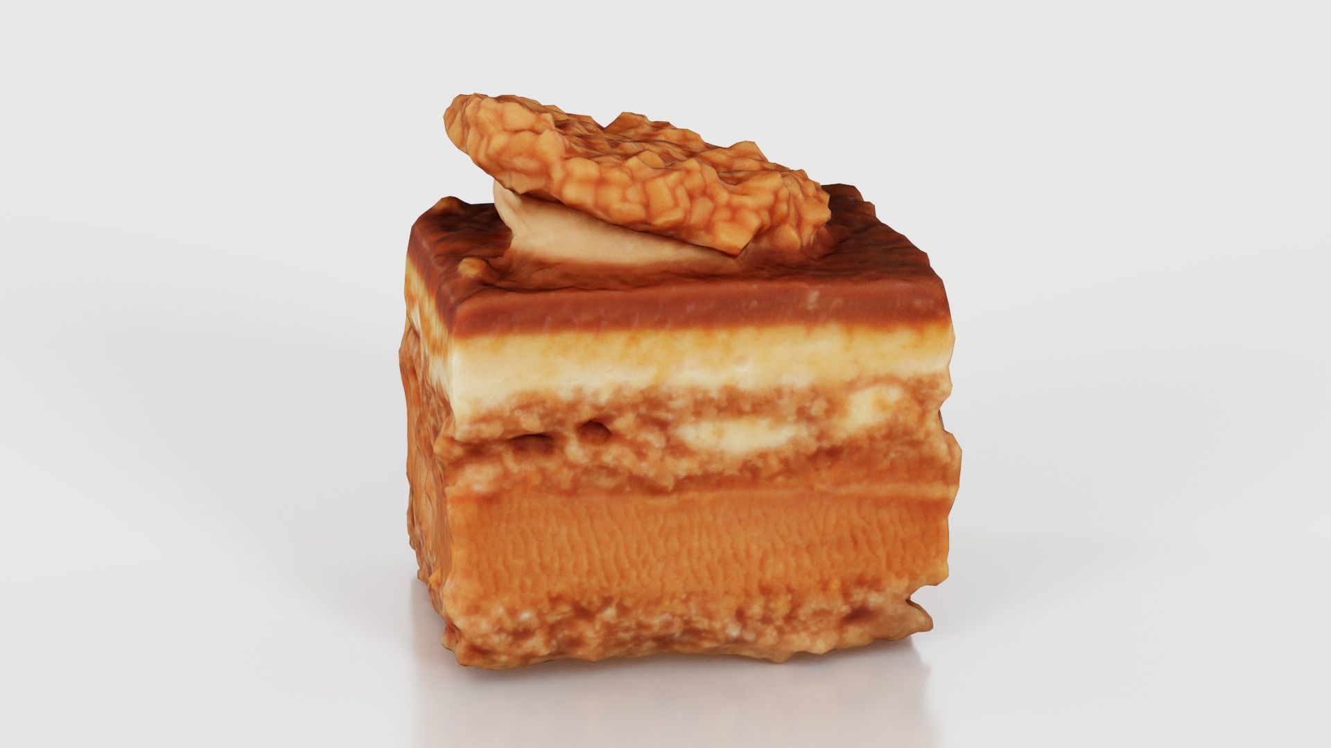 Nut Sprinkled Layered Cake Low-poly 3D model_20