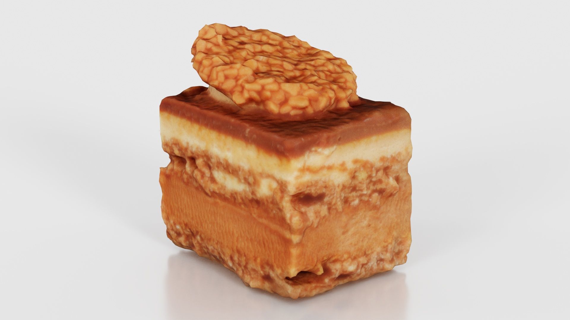 Nut Sprinkled Layered Cake Low-poly 3D model_18