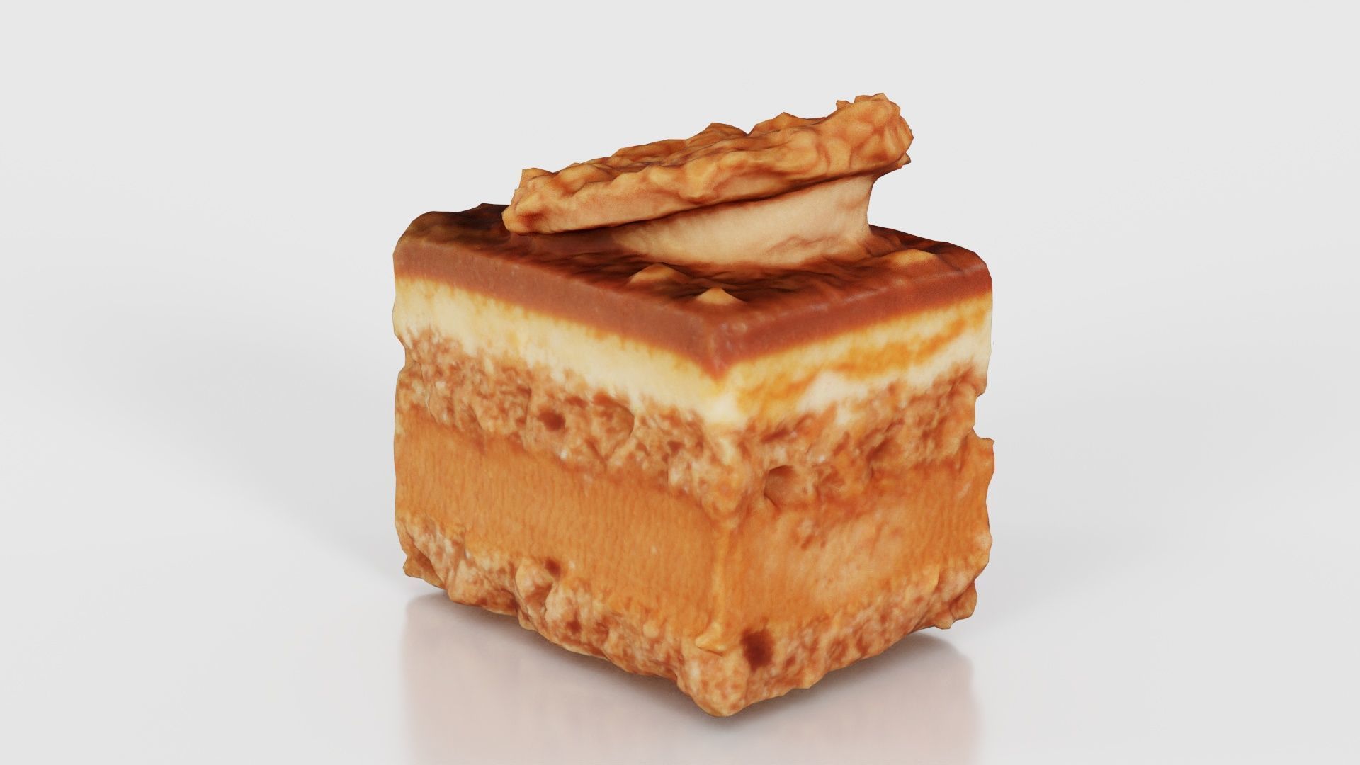 Nut Sprinkled Layered Cake Low-poly 3D model_24