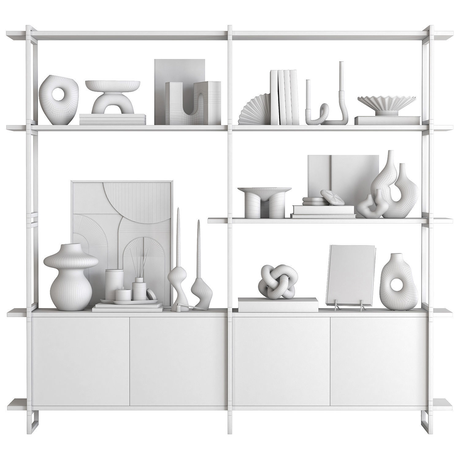 Decorative set-10- items from HM 3D model_4