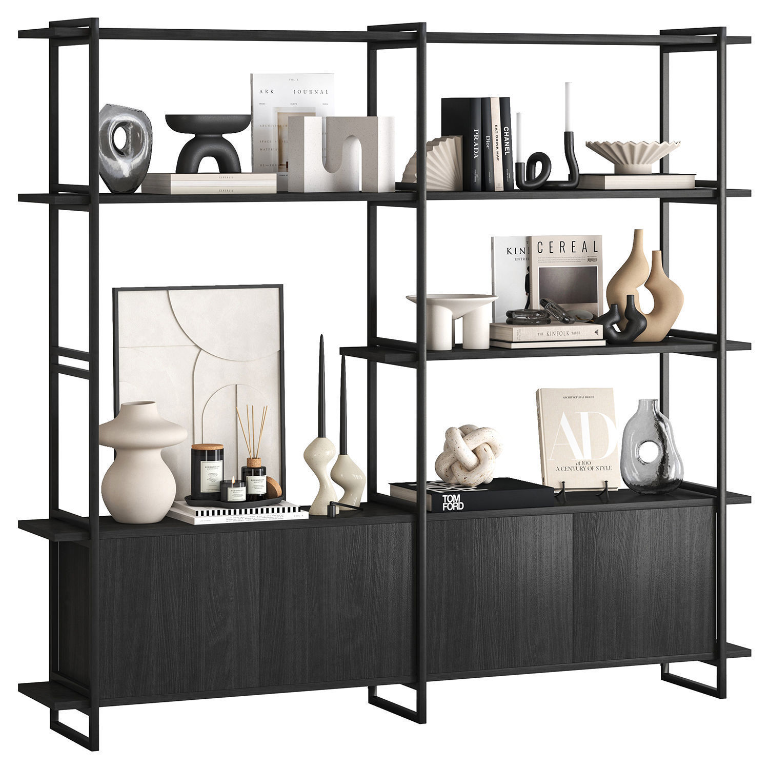 Decorative set-10- items from HM 3D model_1