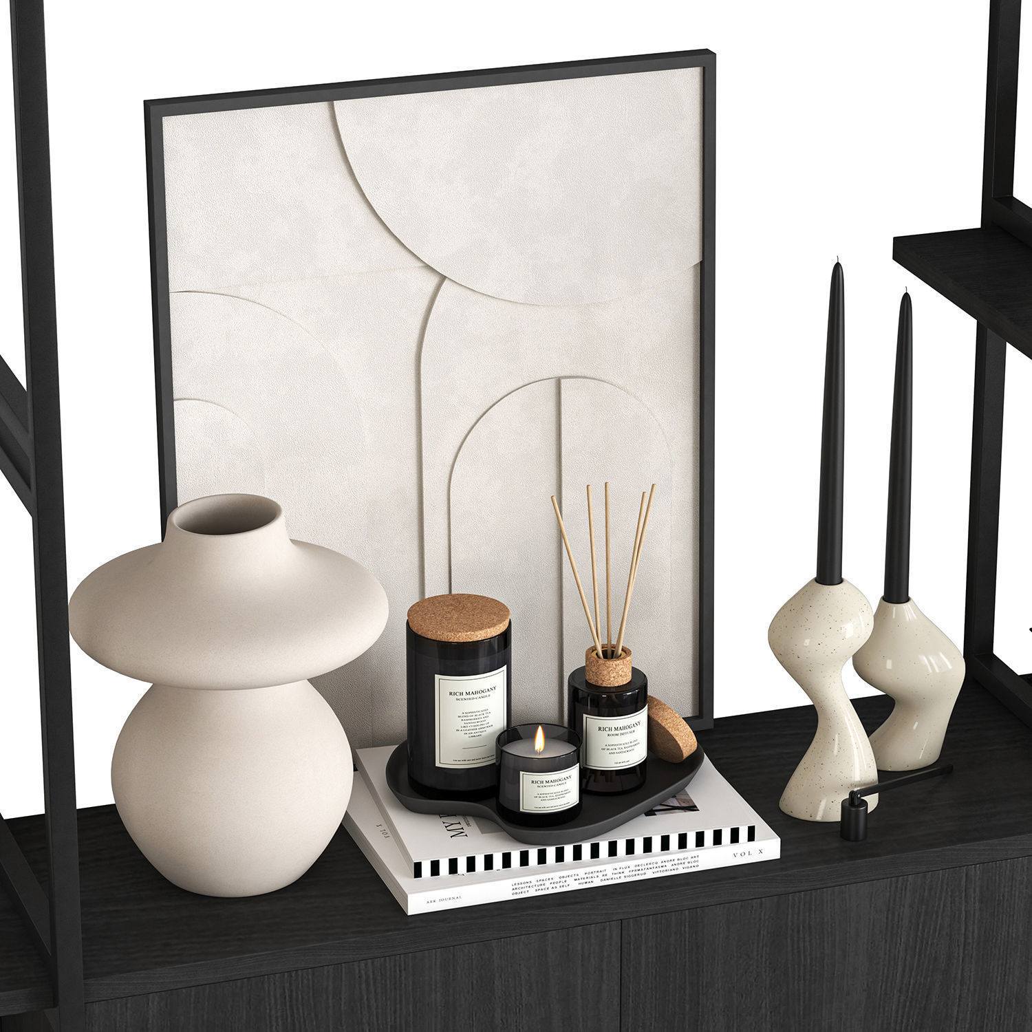 Decorative set-10- items from HM 3D model_3