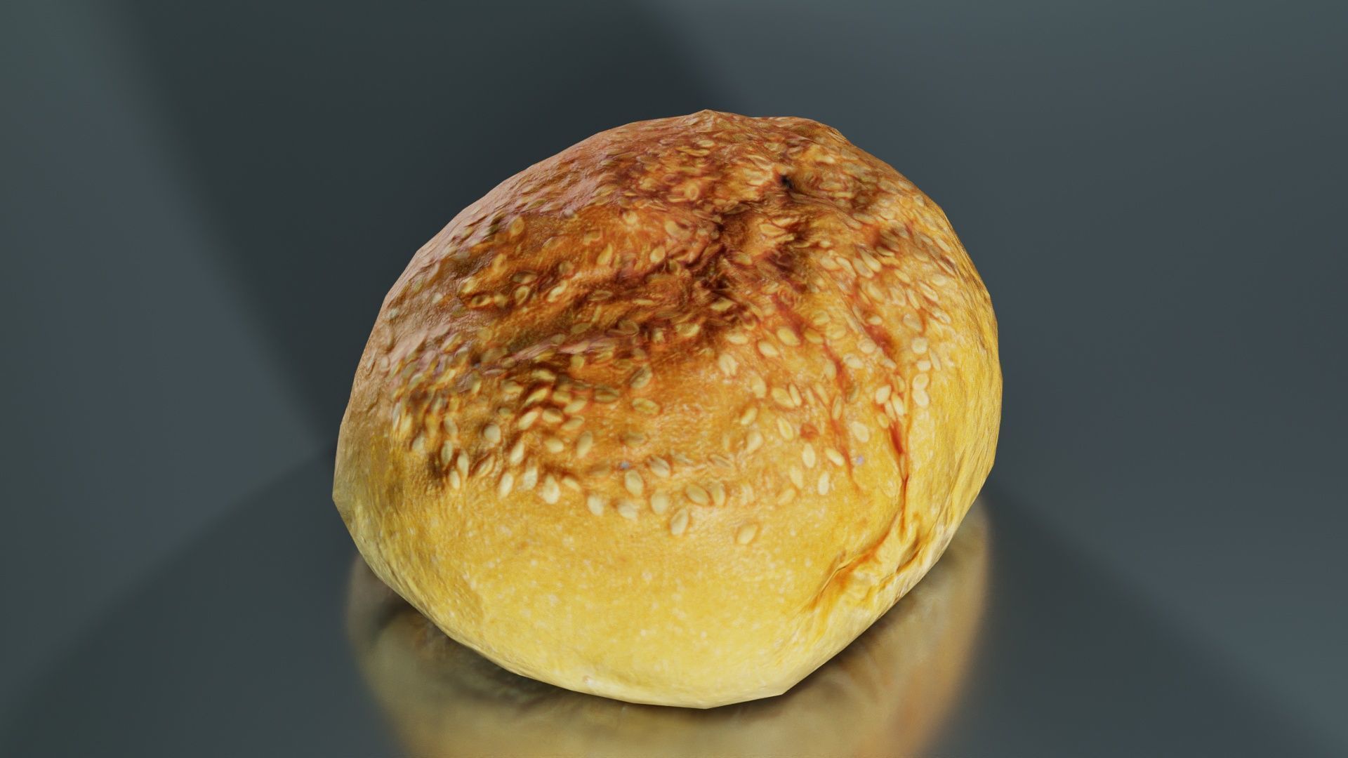 Pistolet 4 Low-poly 3D model_1