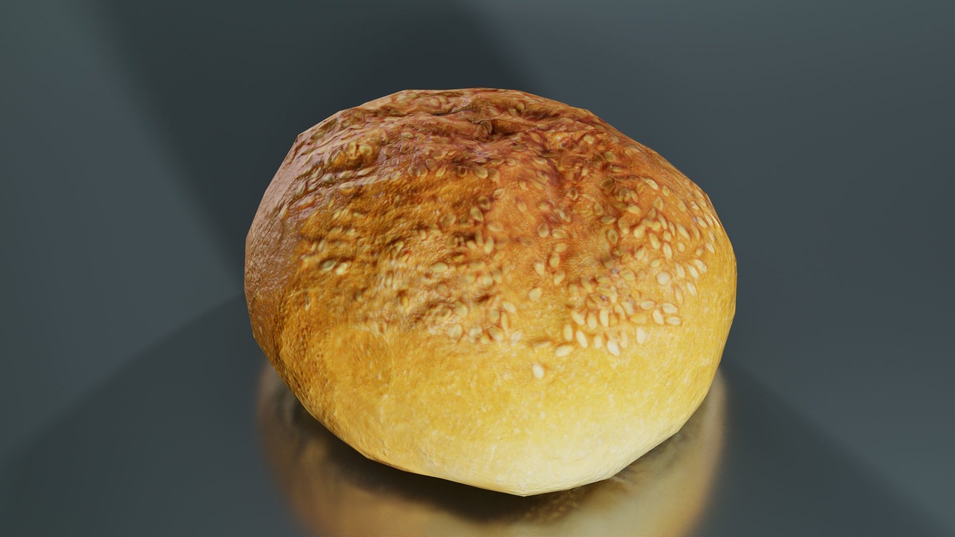 Pistolet 4 Low-poly 3D model_8