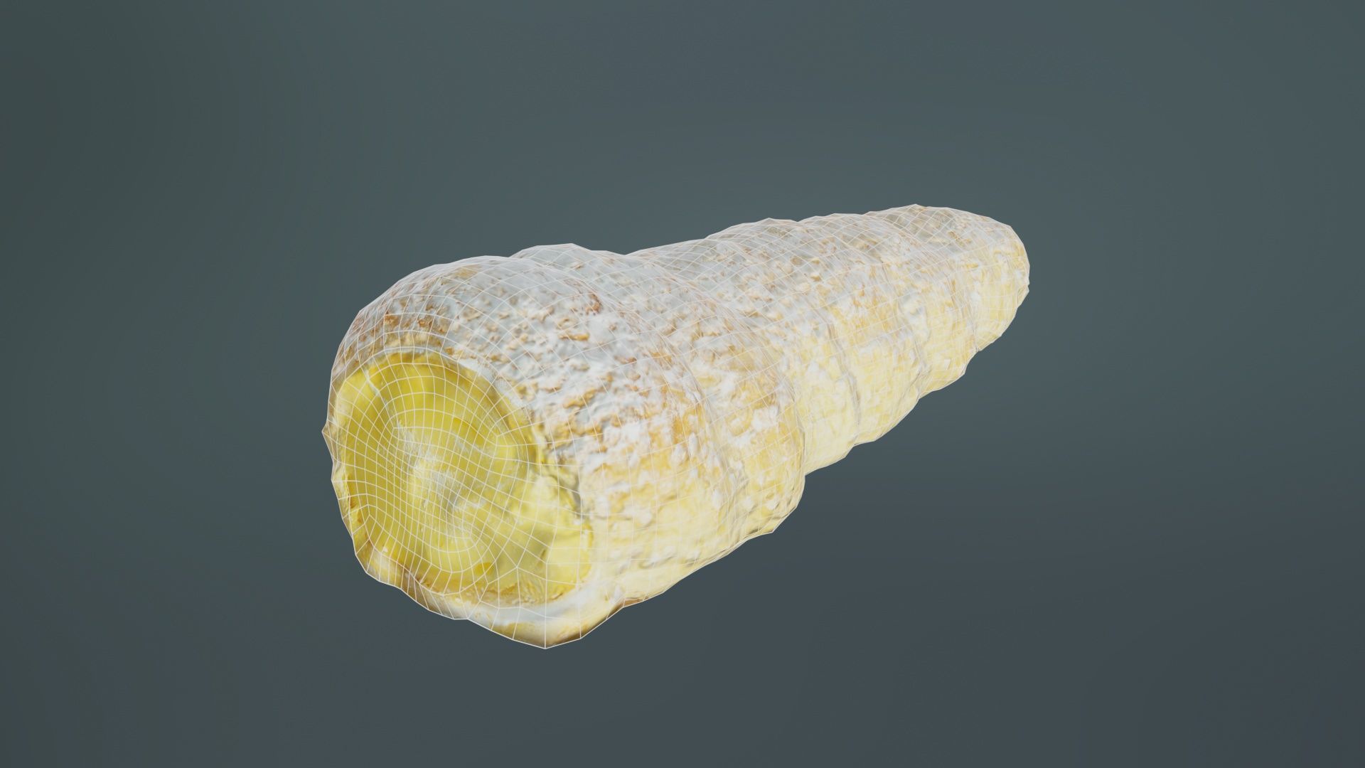 Pudding Creme Filled Cake Low-poly 3D model_9