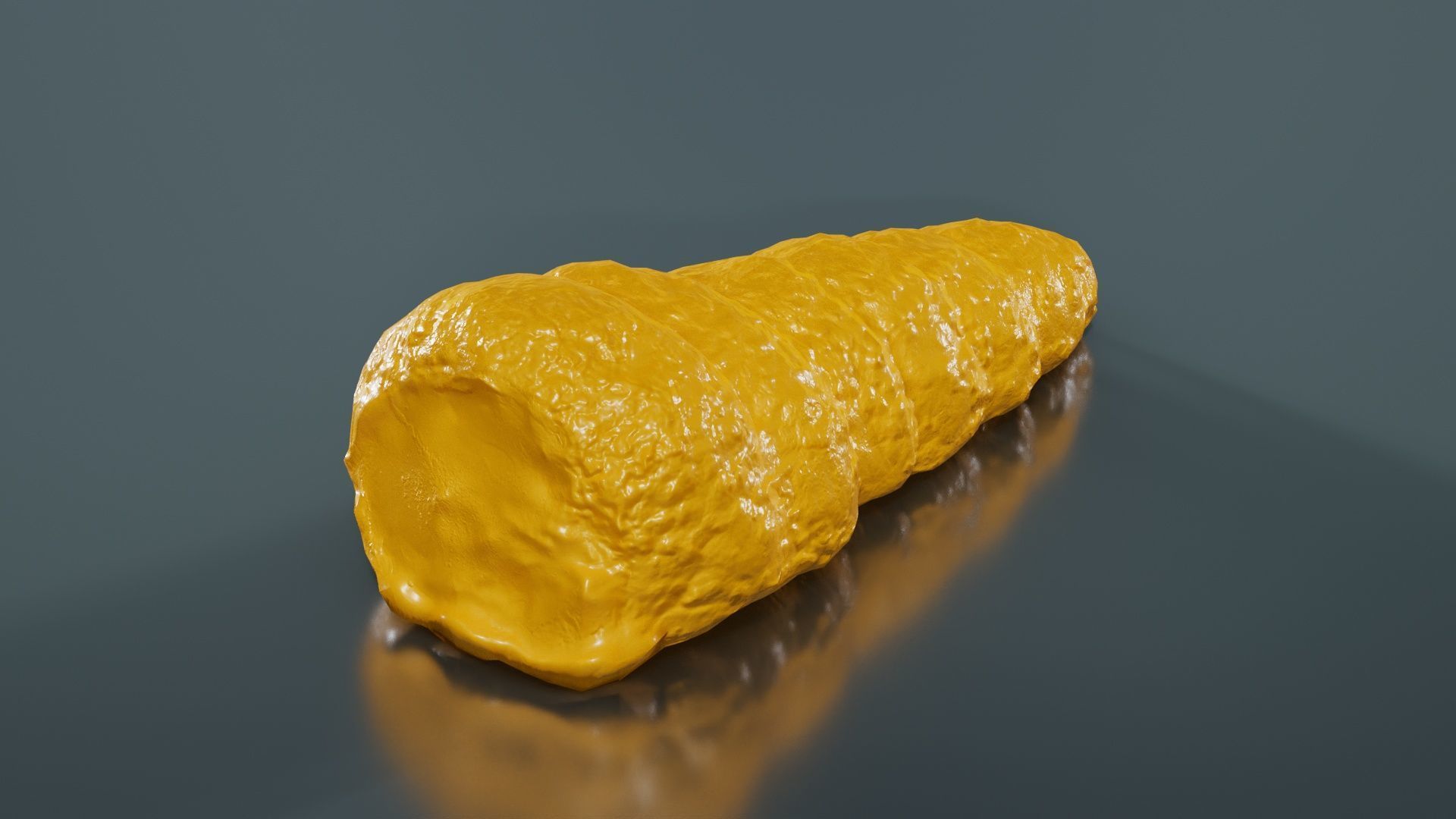 Pudding Creme Filled Cake Low-poly 3D model_12