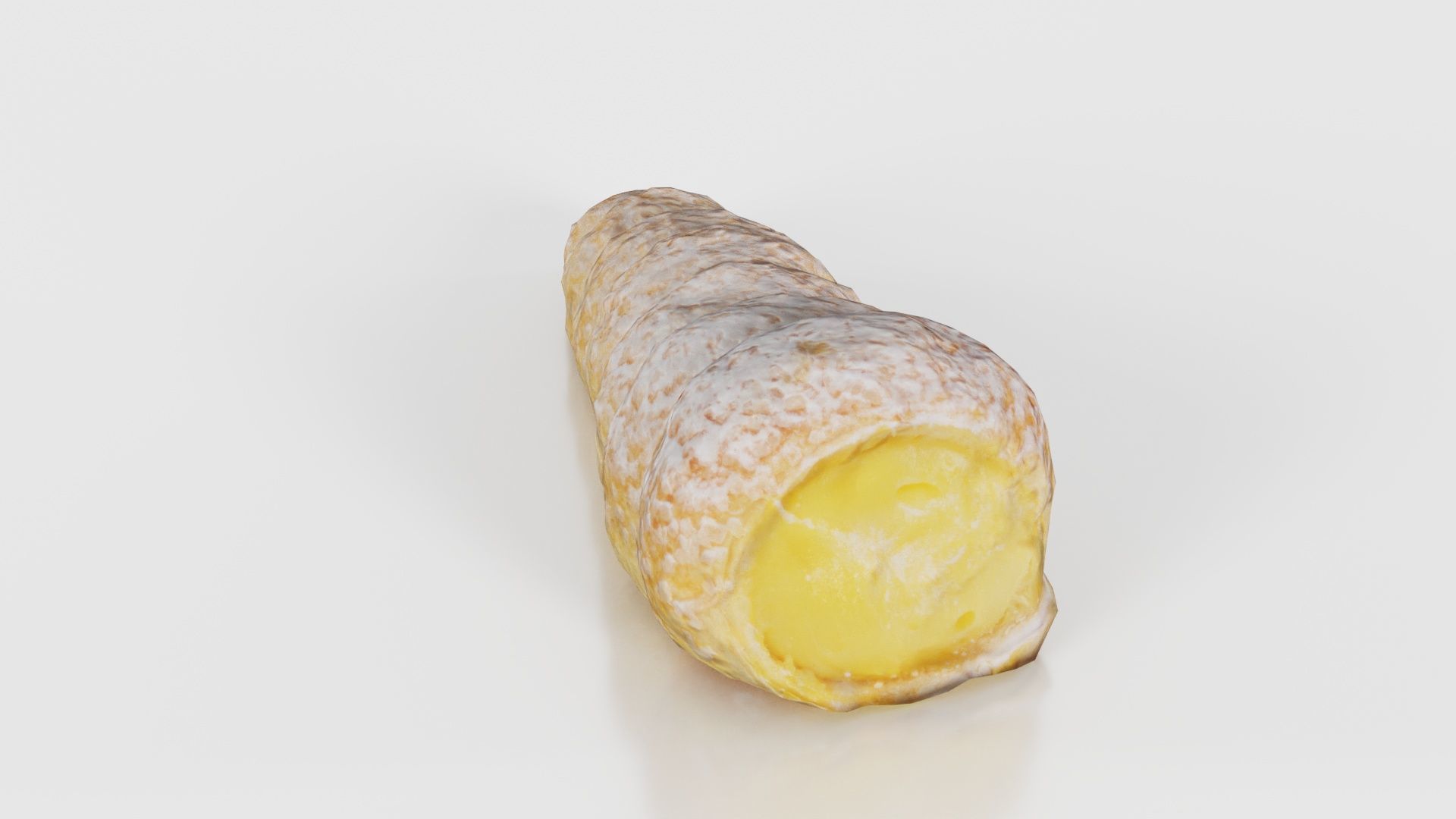 Pudding Creme Filled Cake Low-poly 3D model_17