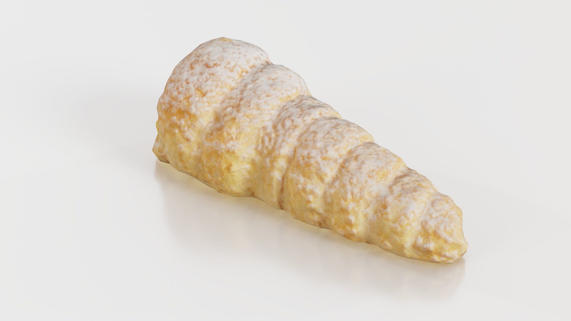 Pudding Creme Filled Cake Low-poly 3D model_7