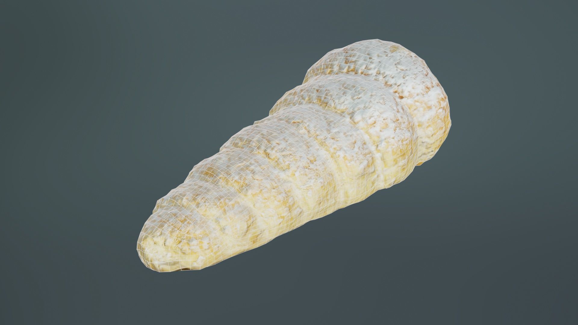 Pudding Creme Filled Cake Low-poly 3D model_10