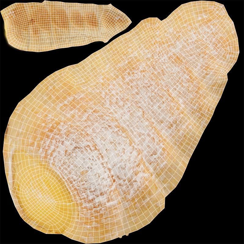 Pudding Creme Filled Cake Low-poly 3D model_14