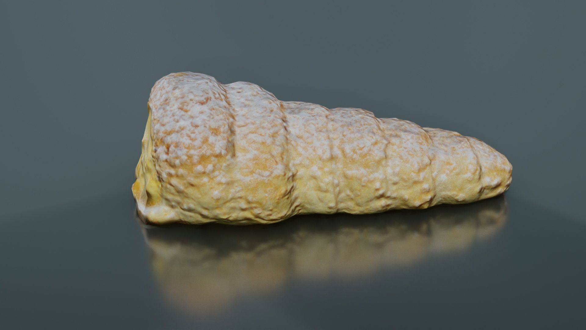 Pudding Creme Filled Cake Low-poly 3D model_6