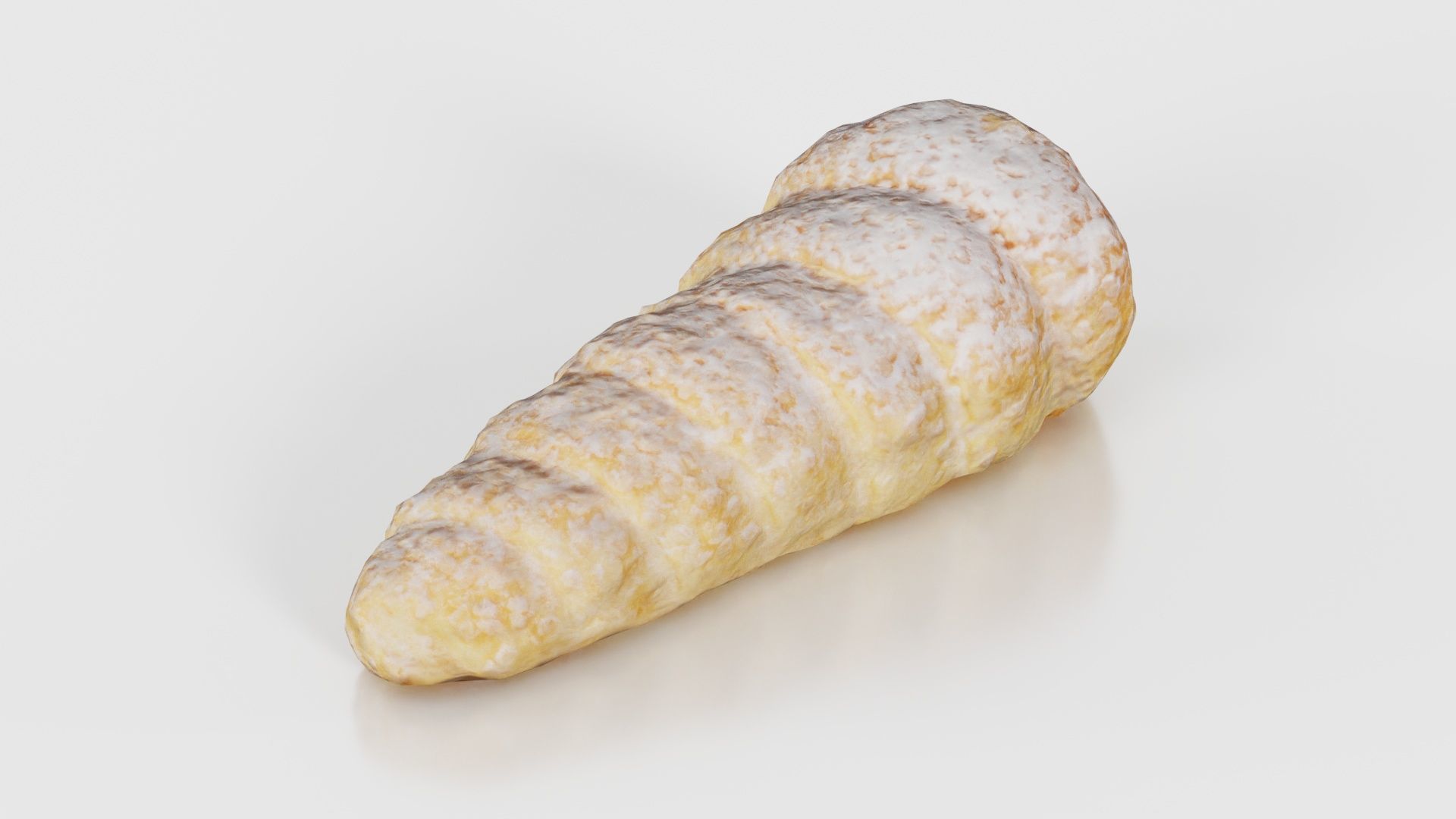 Pudding Creme Filled Cake Low-poly 3D model_21