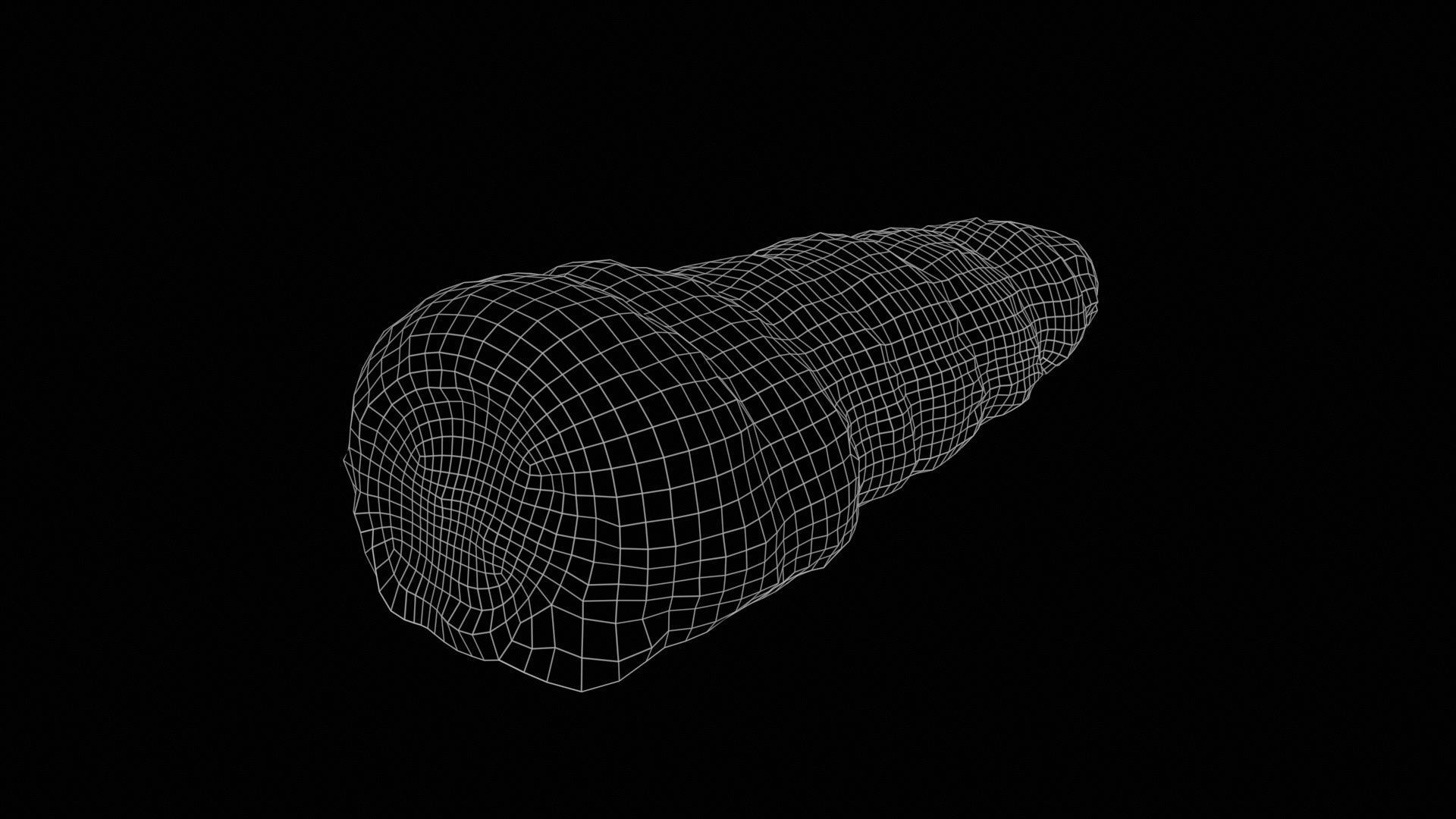 Pudding Creme Filled Cake Low-poly 3D model_11