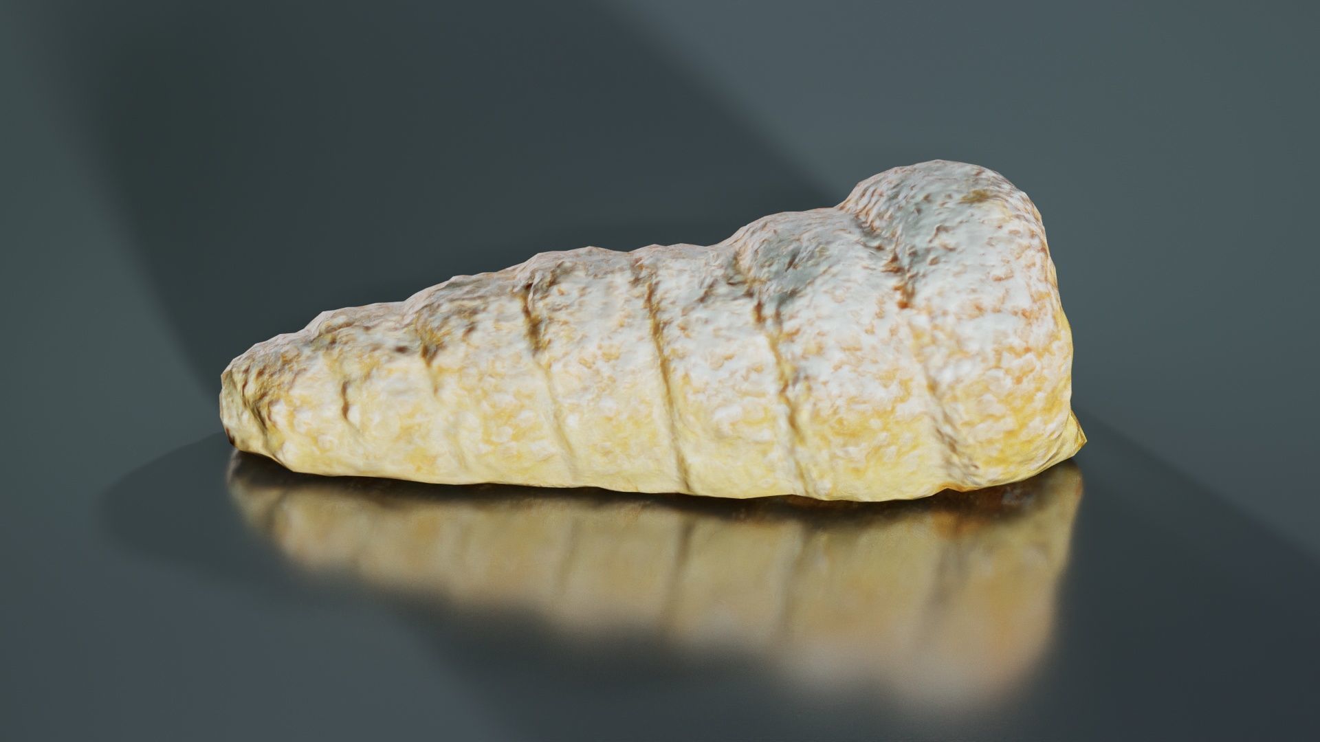 Pudding Creme Filled Cake Low-poly 3D model_5